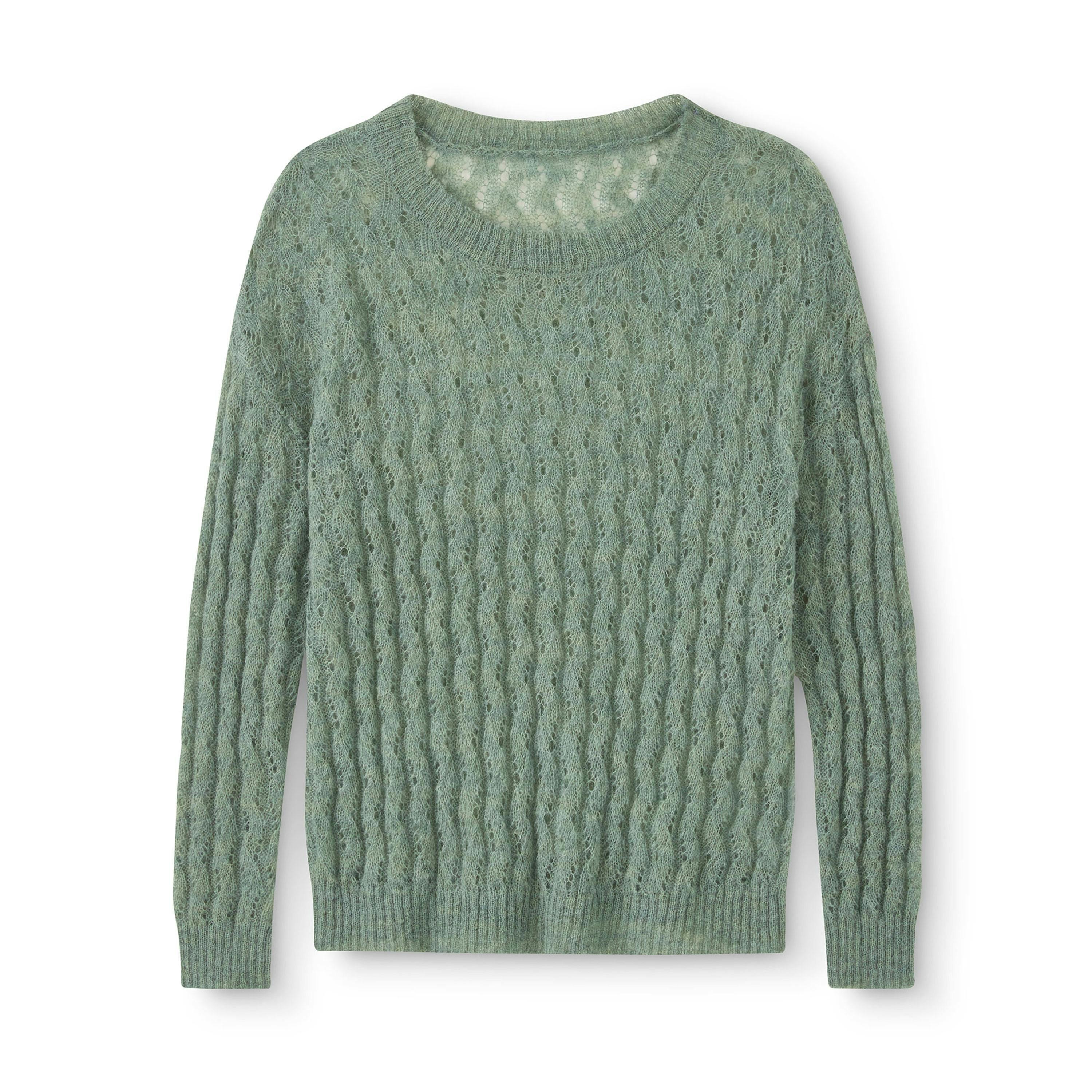 Cotton Traders Fine Knit Pointelle Jumper , view 4 of 4