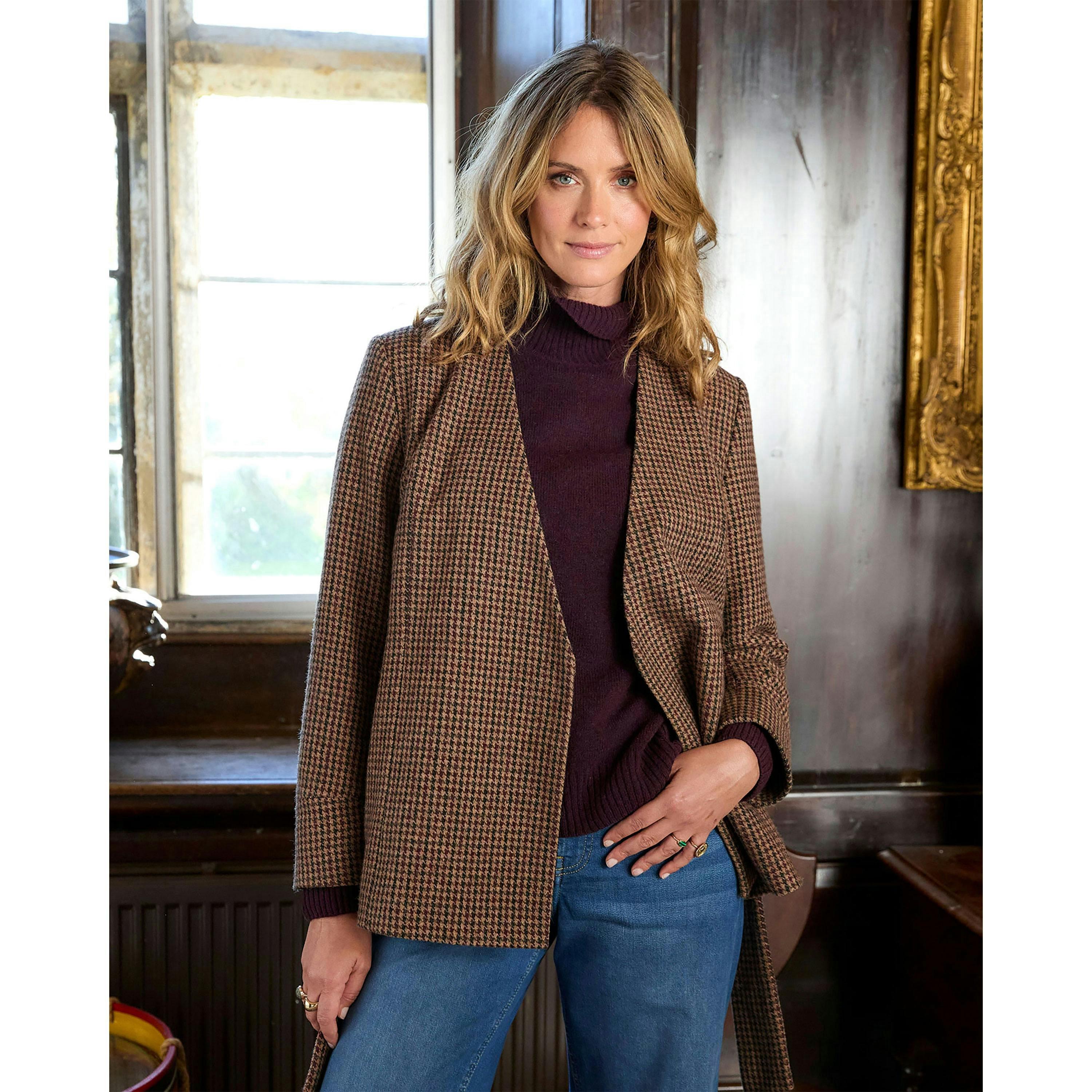 Cotton Traders Wrap Check Jacket , view 2 of 4