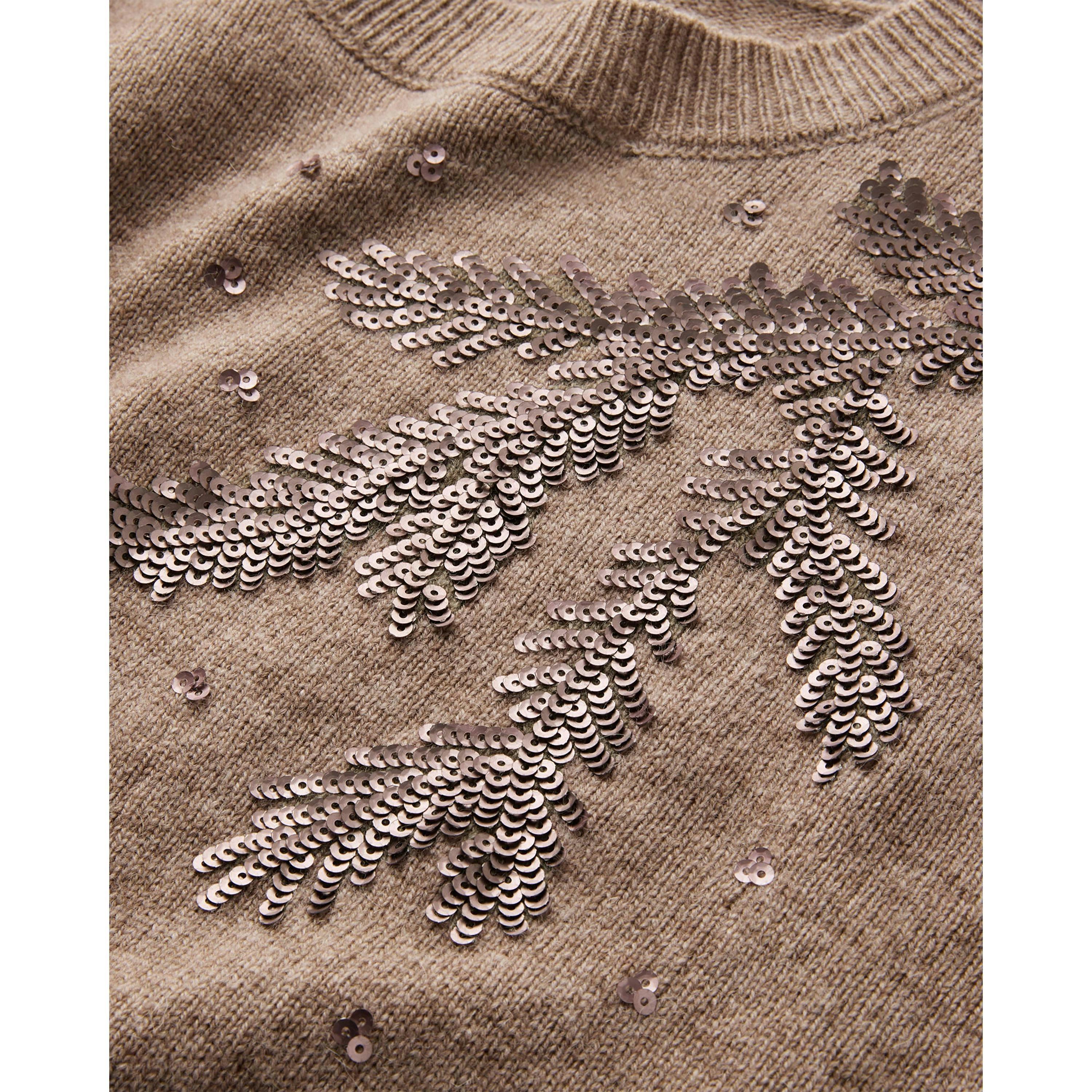 Cotton Traders Embellished Sequin Jumper , view 3 of 4