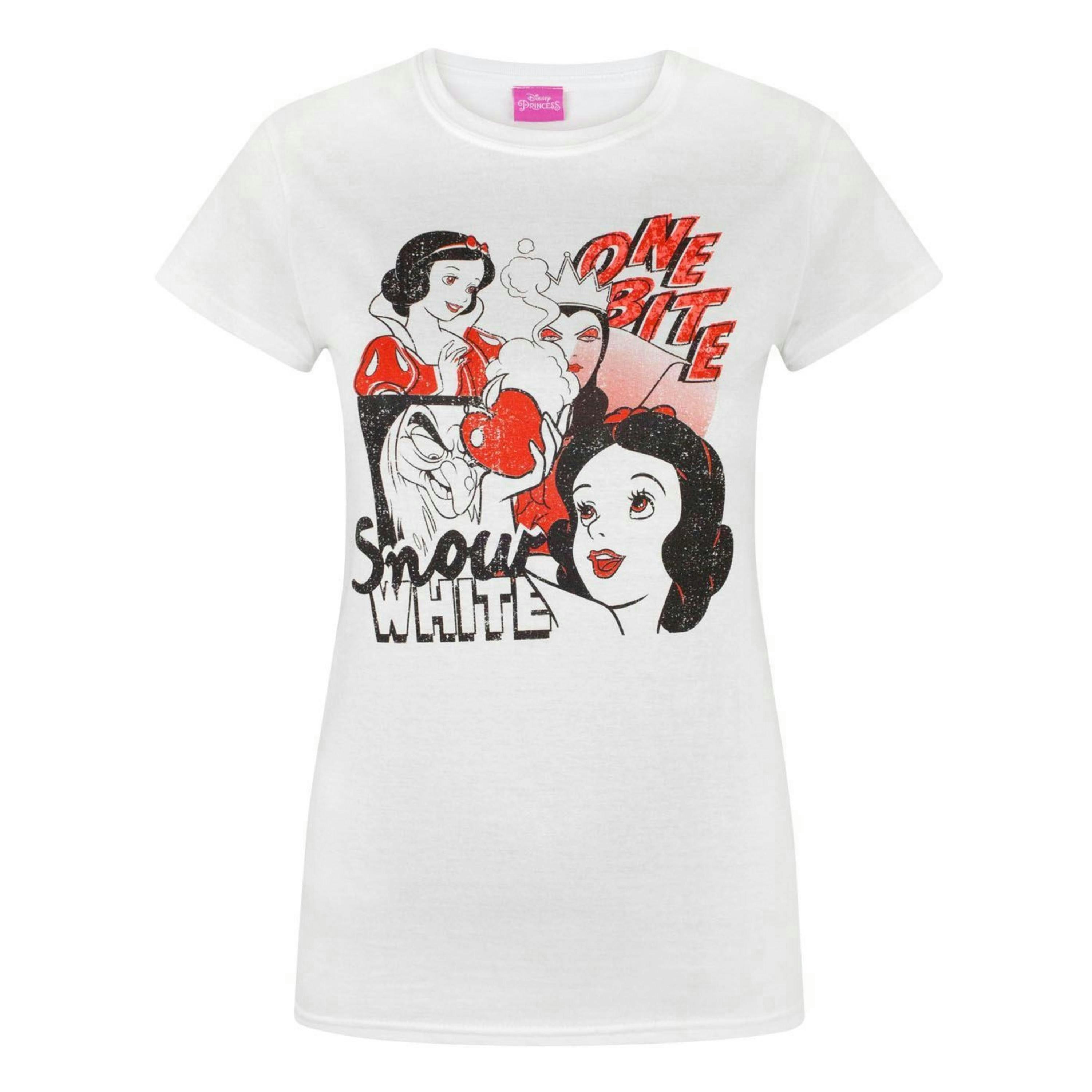 Disney Womens White Disney Princess Short Sleeved T-Shirt by Vanilla Underground , view 1 of 1