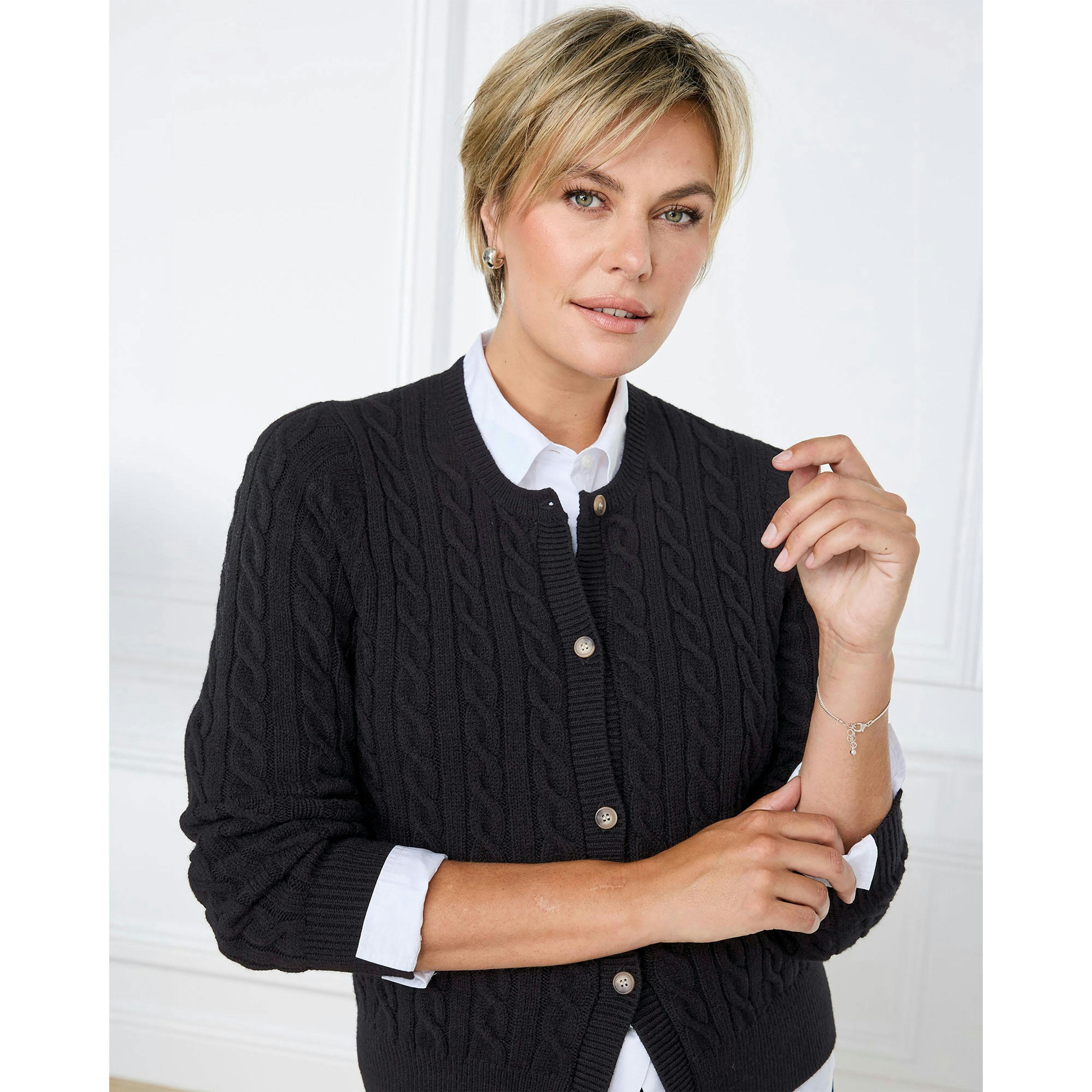 Cotton Traders Cutest Cable Cardigan , view 3 of 3