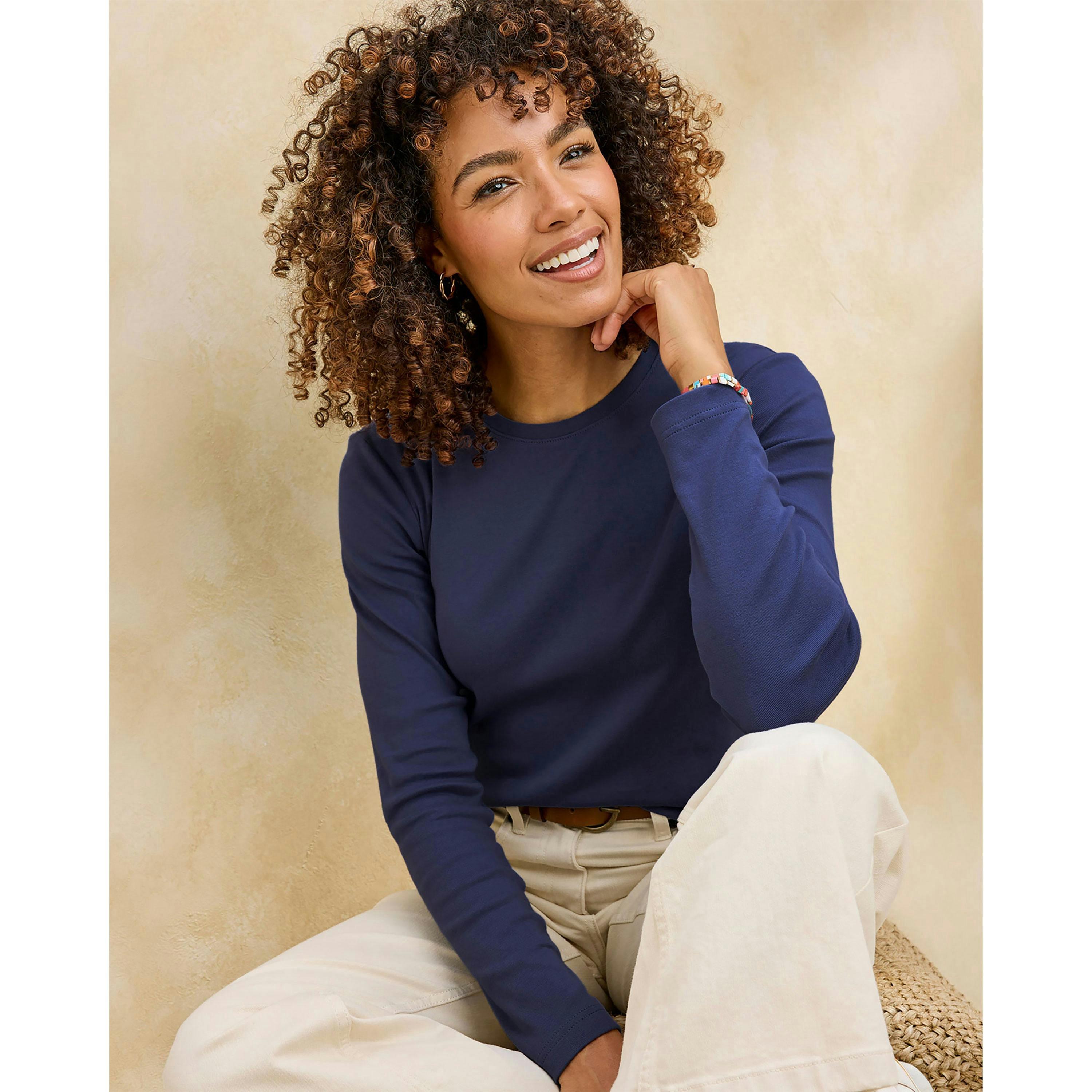 Cotton Traders Long Sleeve Crew Neck Base Layer Top , view 2 of 3