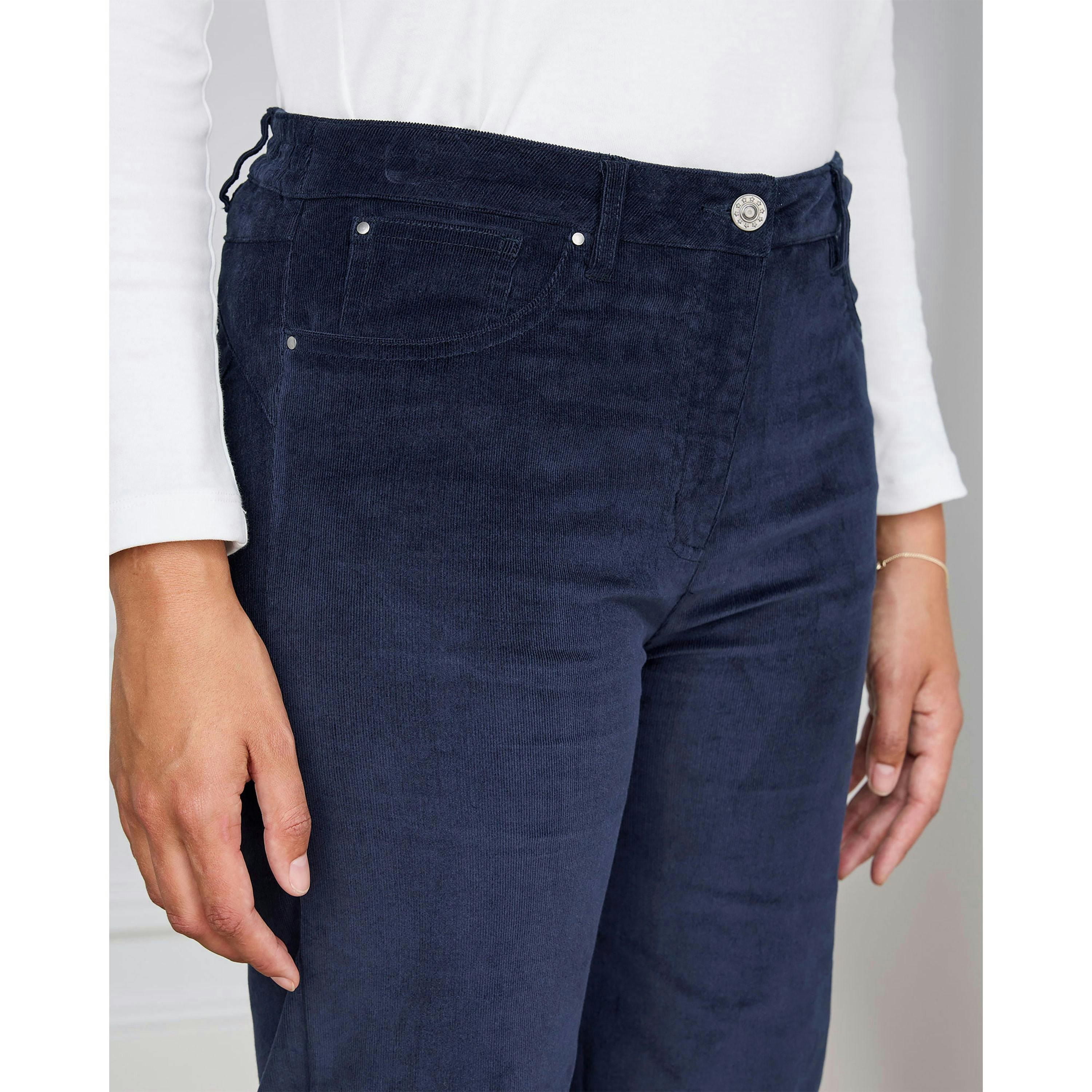 Cotton Traders Wide-Leg Stretch Cord Trousers , view 3 of 3