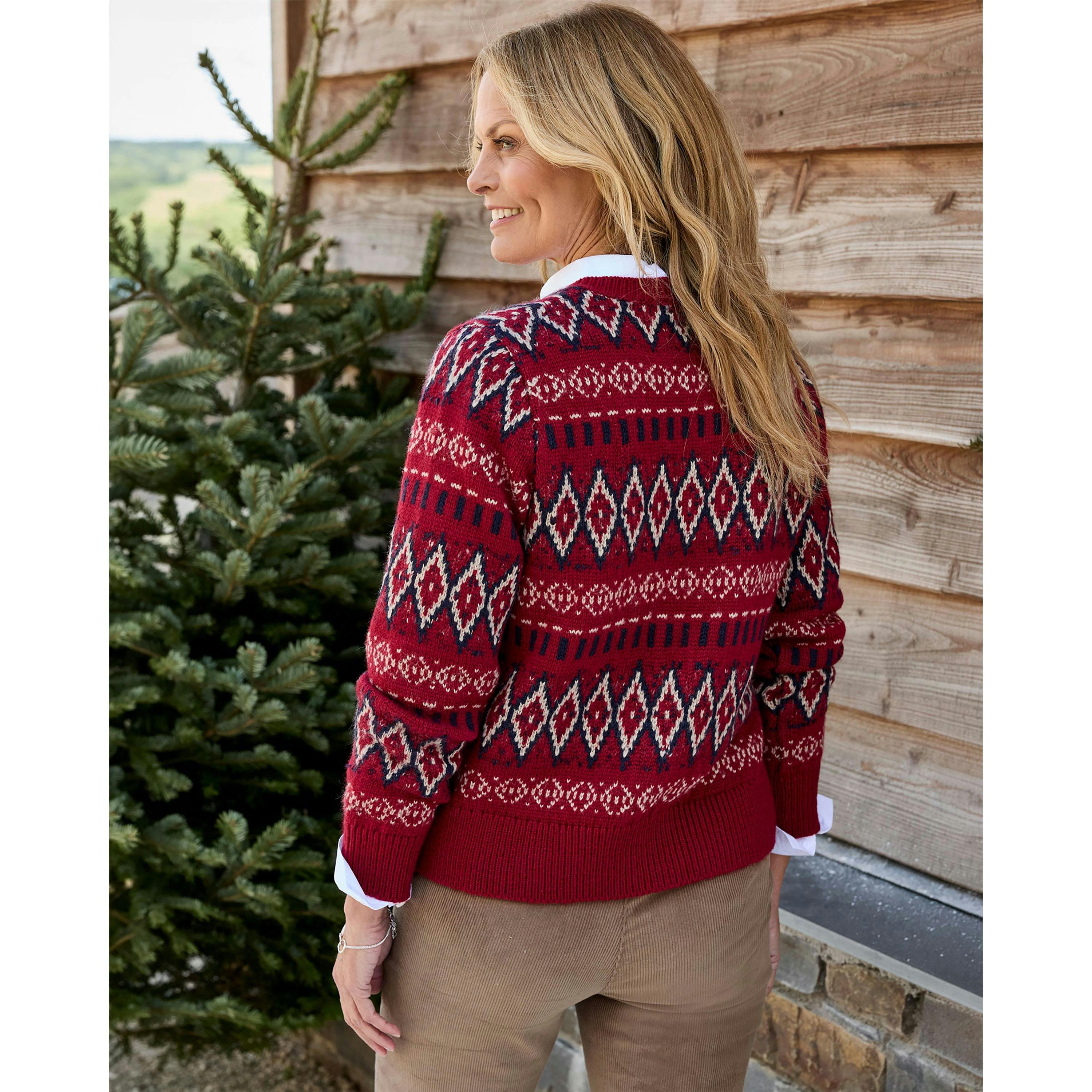 Cotton Traders Fair Isle Cardigan , view 2 of 3