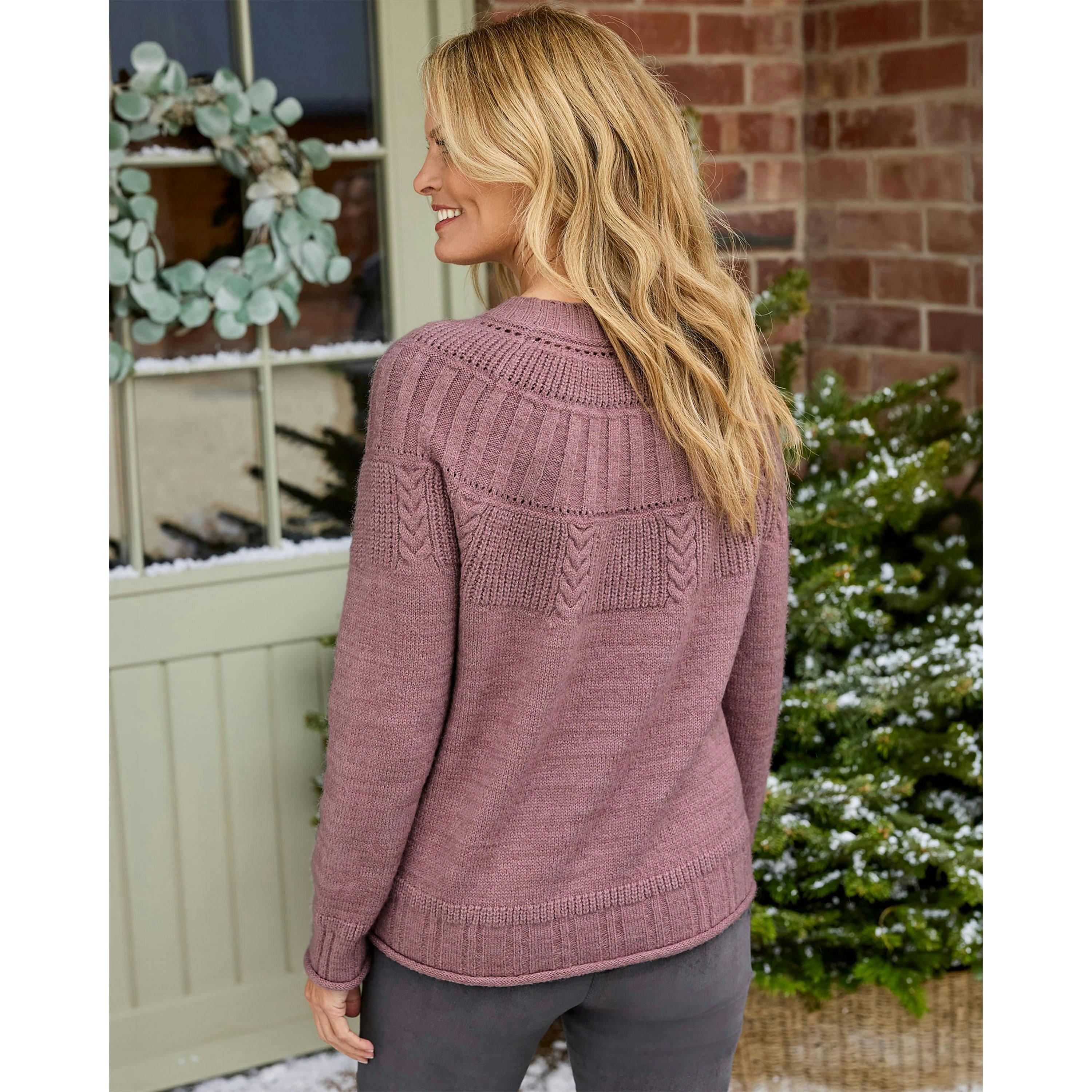 Cotton Traders Cable Detail Jumper , view 2 of 3