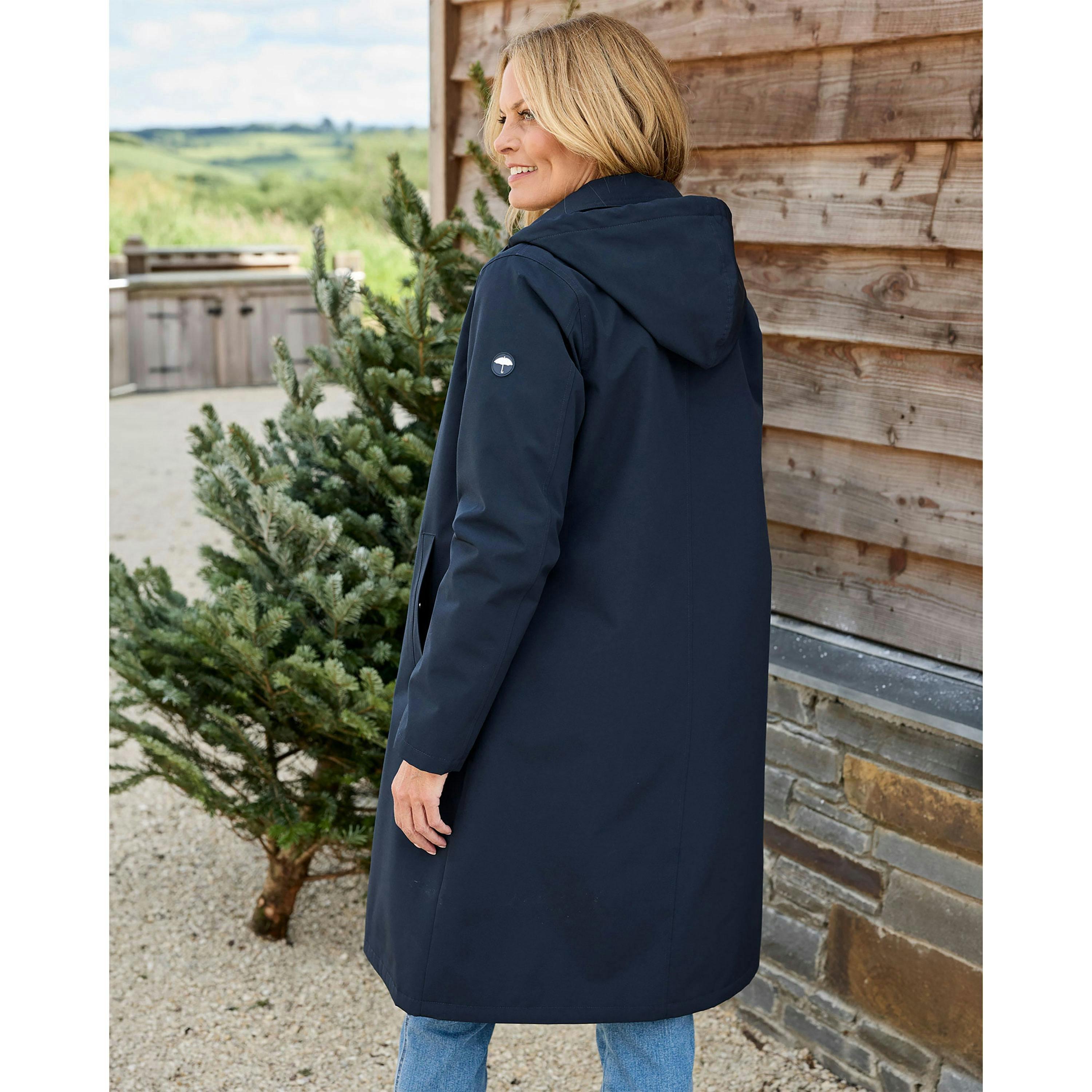 Cotton Traders All Weather Fleece Lined Long Waterproof Coat , view 2 of 3