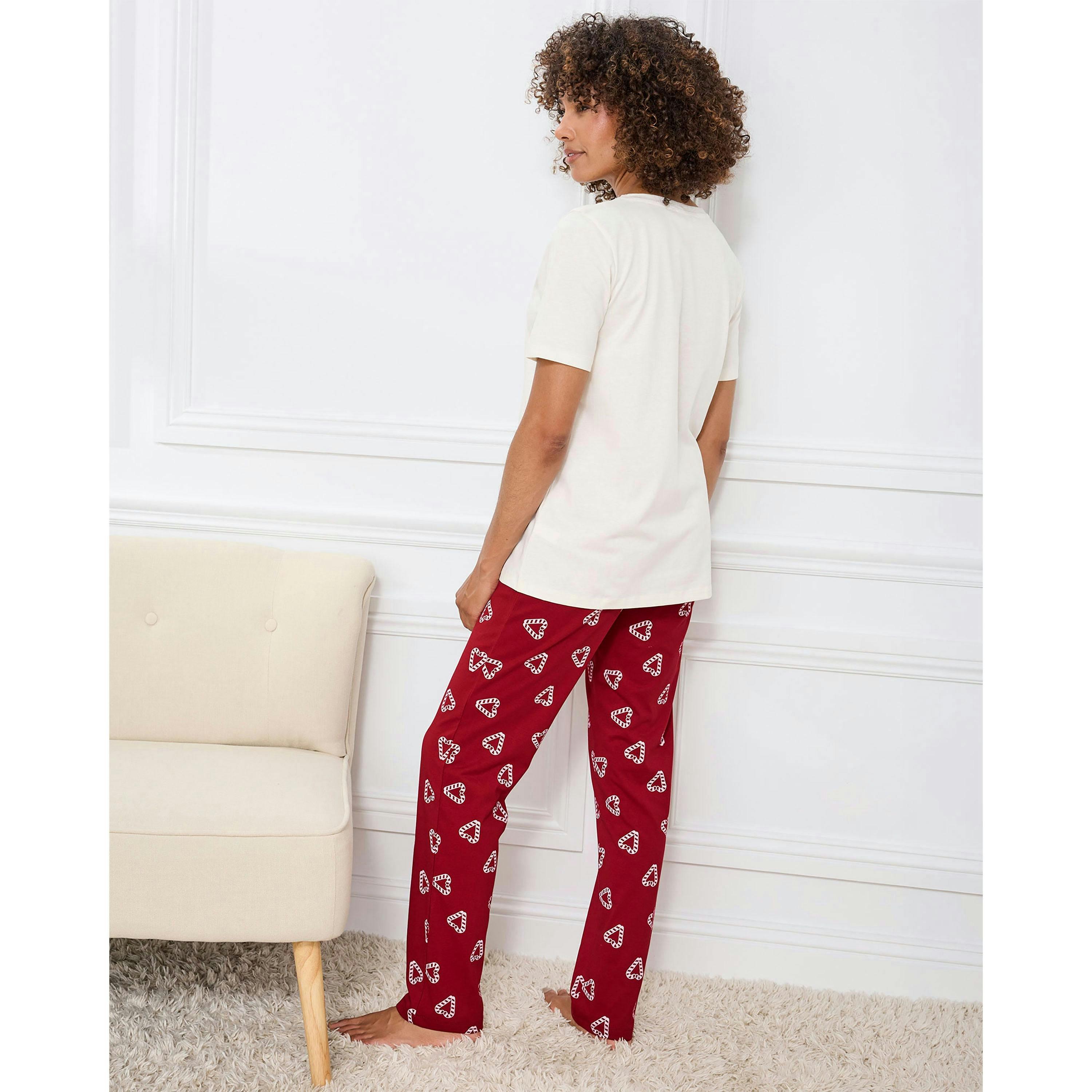 Cotton Traders Cotton Short Sleeve V Neck PJ Set , view 2 of 3