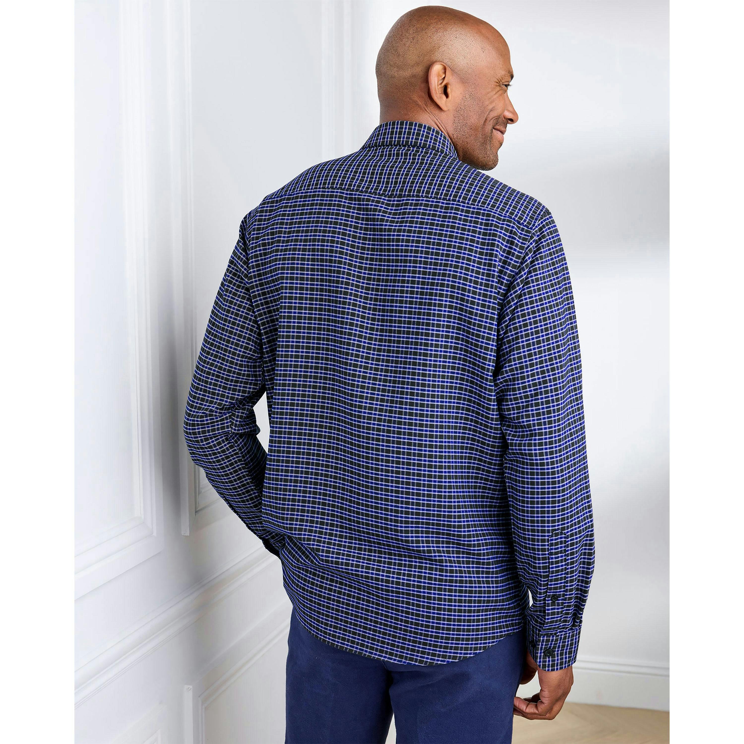 Cotton Traders Soft Touch Long Sleeve Check Shirt , view 2 of 3