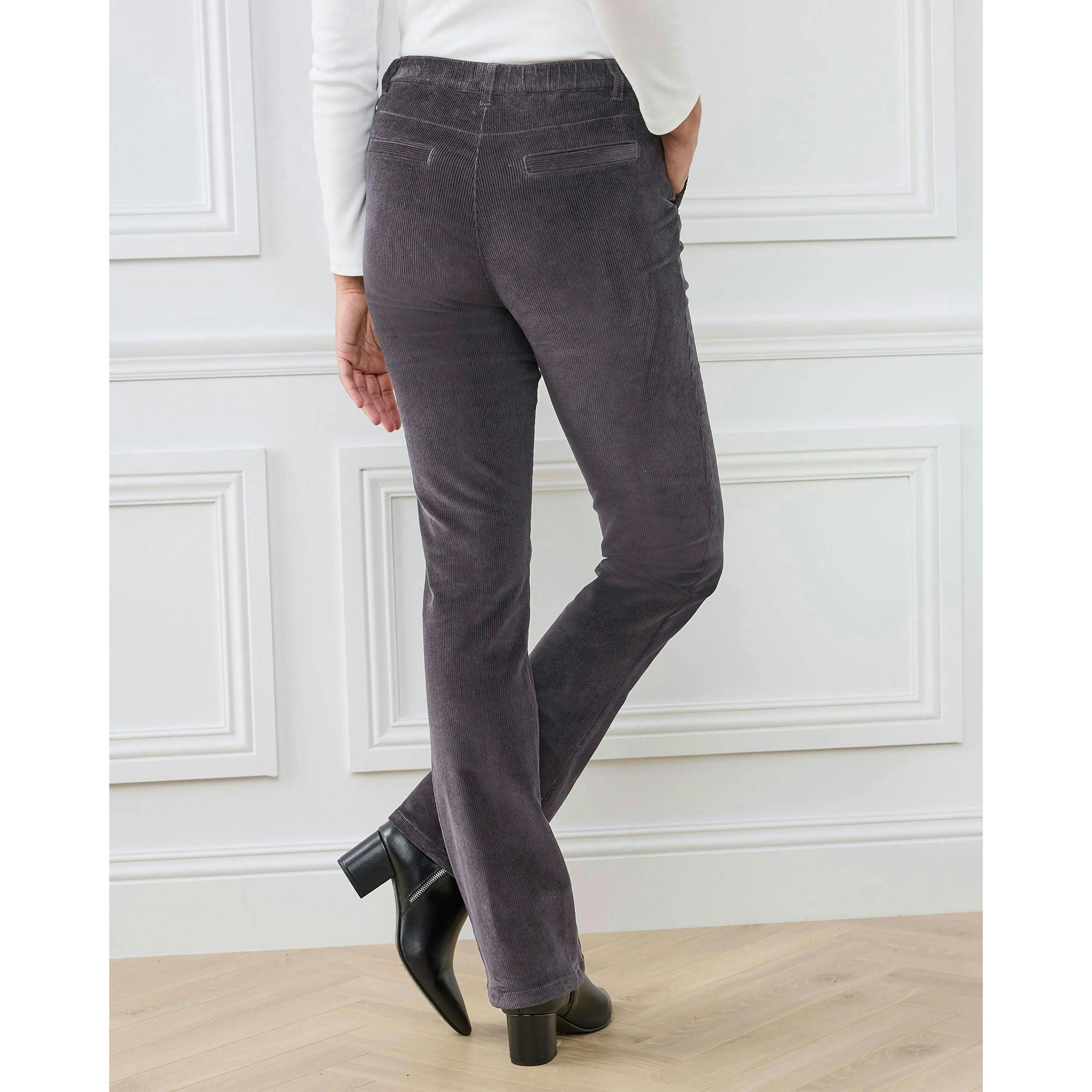 Cotton Traders Straight Leg Stretch Cord Trousers , view 2 of 3