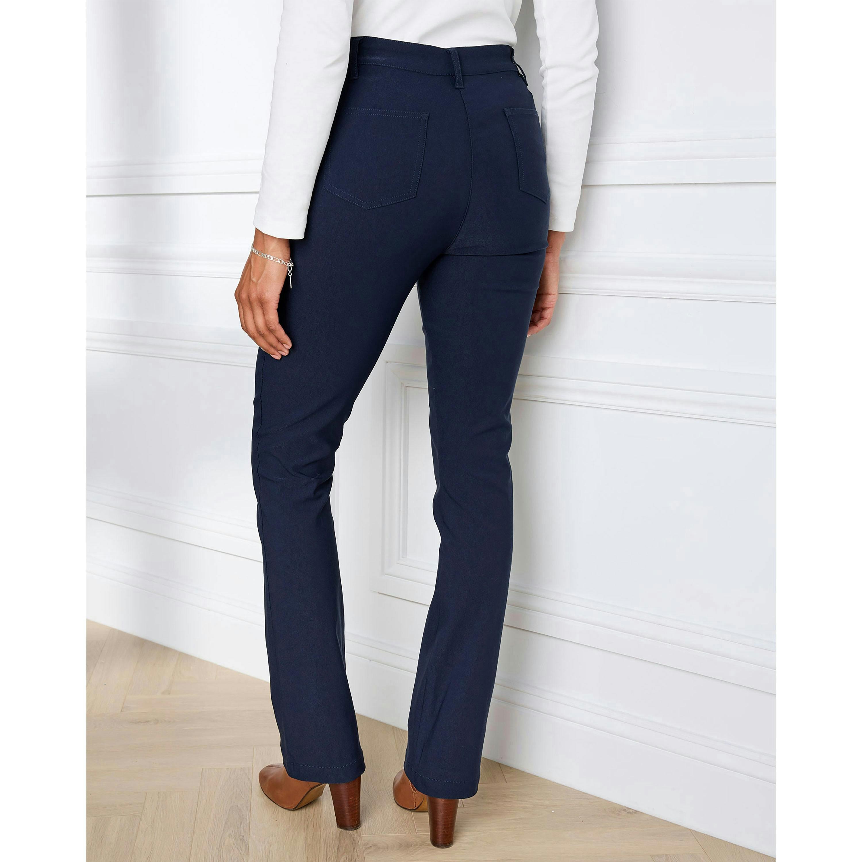Cotton Traders Super Stretchy Bootcut Trousers , view 2 of 3