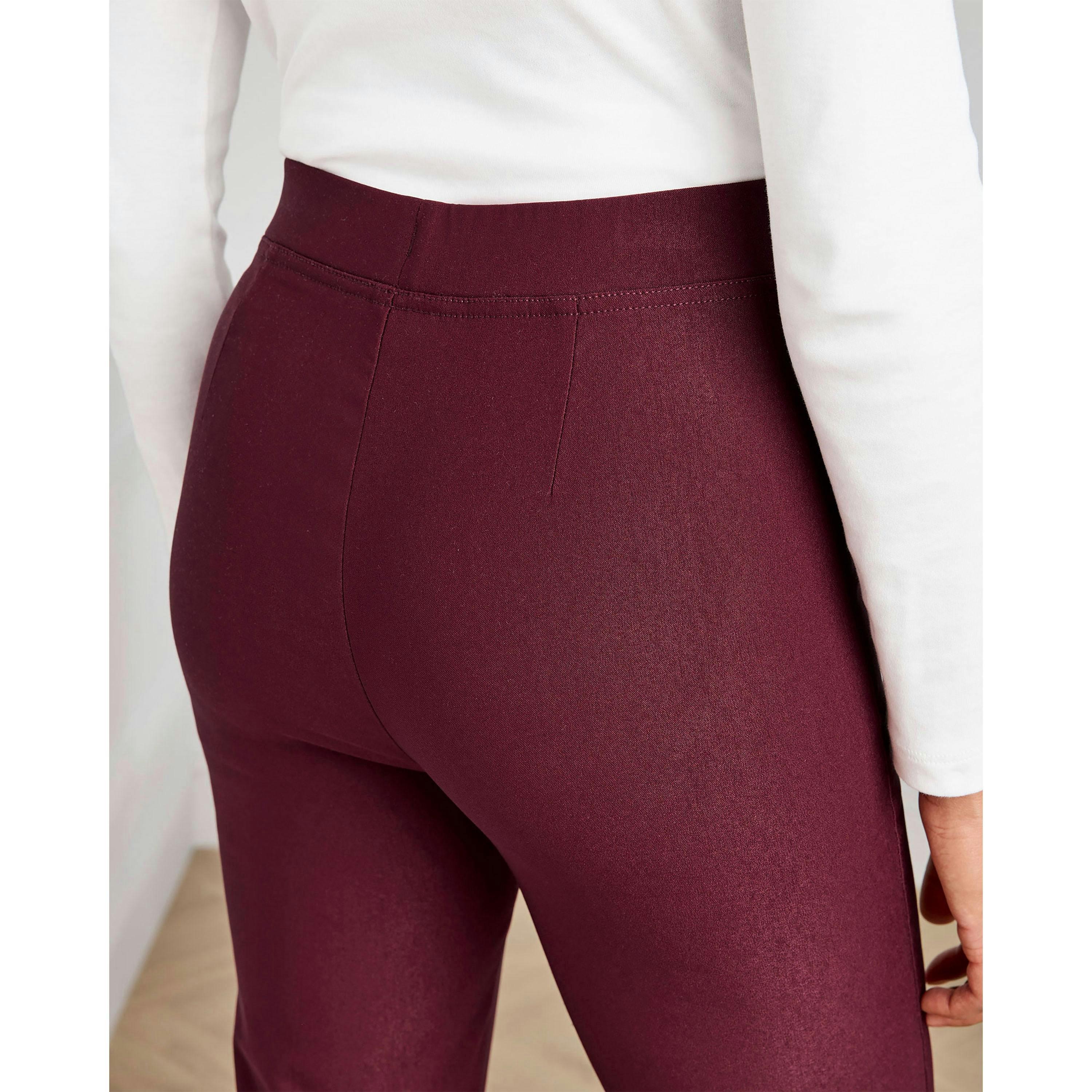 Cotton Traders Super Stretchy Straight Leg Pull On Cosy Trousers , view 3 of 3