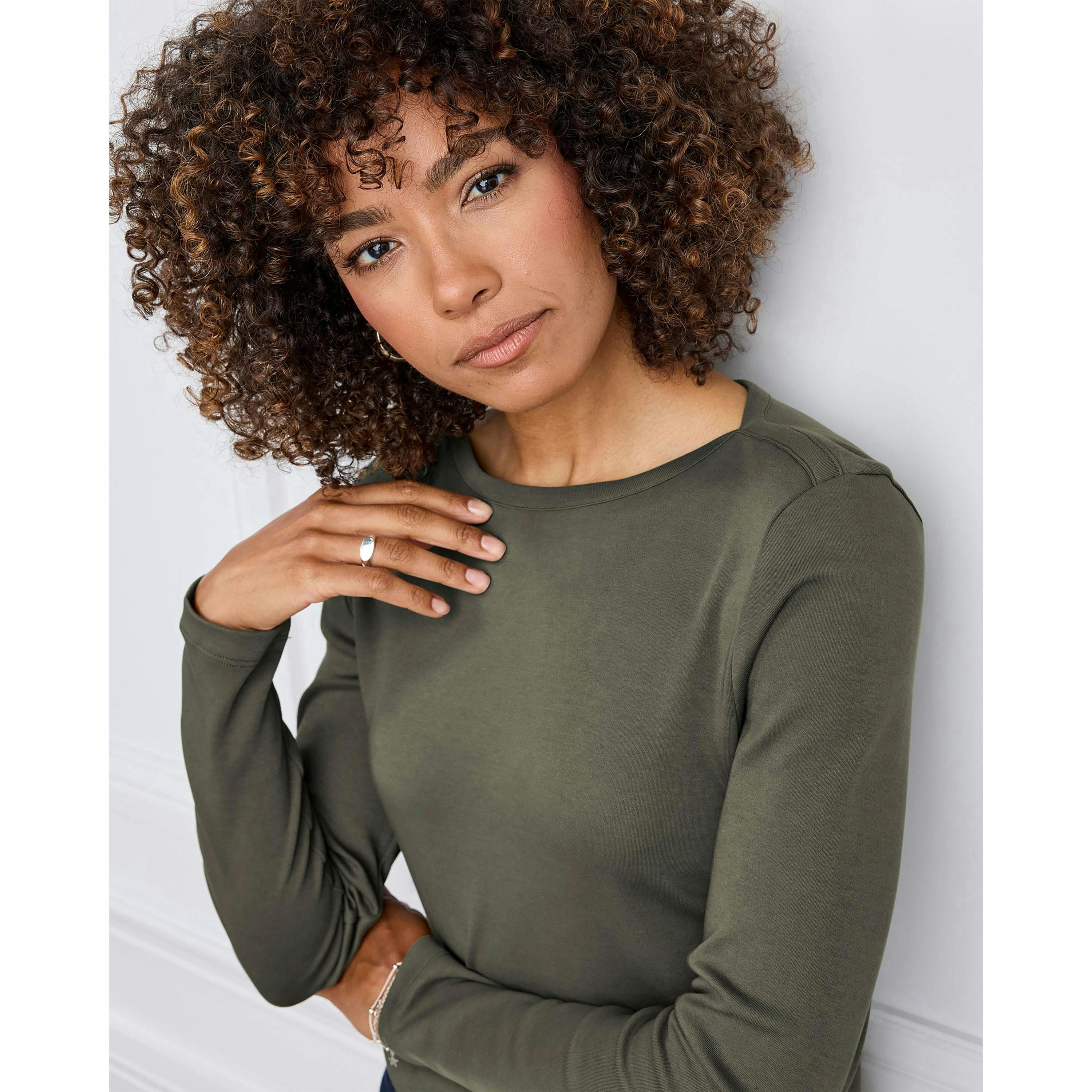 Cotton Traders Cosy Up Long Sleeve Boat Neck Top , view 3 of 3