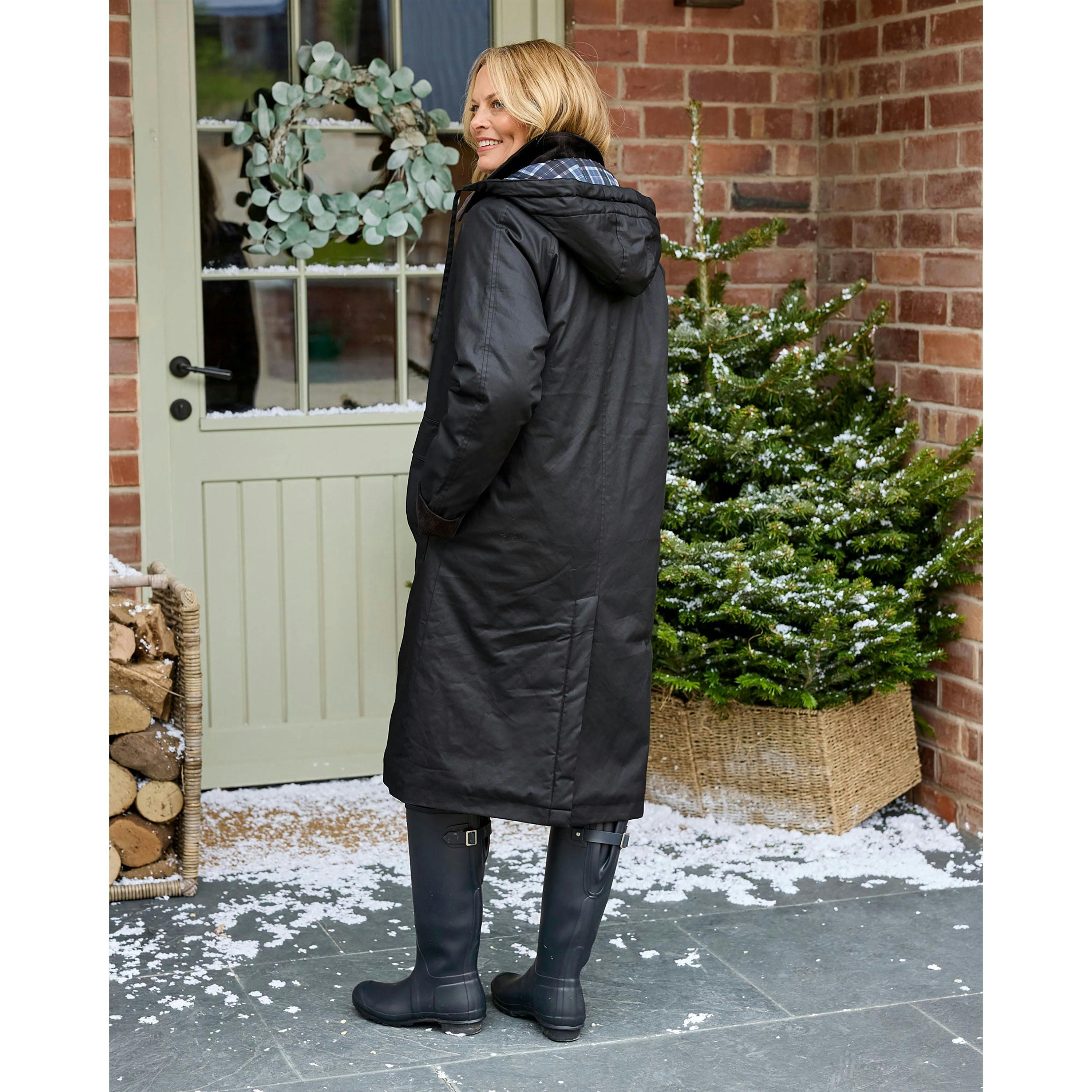 Cotton Traders Long Wax Look Coat , view 2 of 3