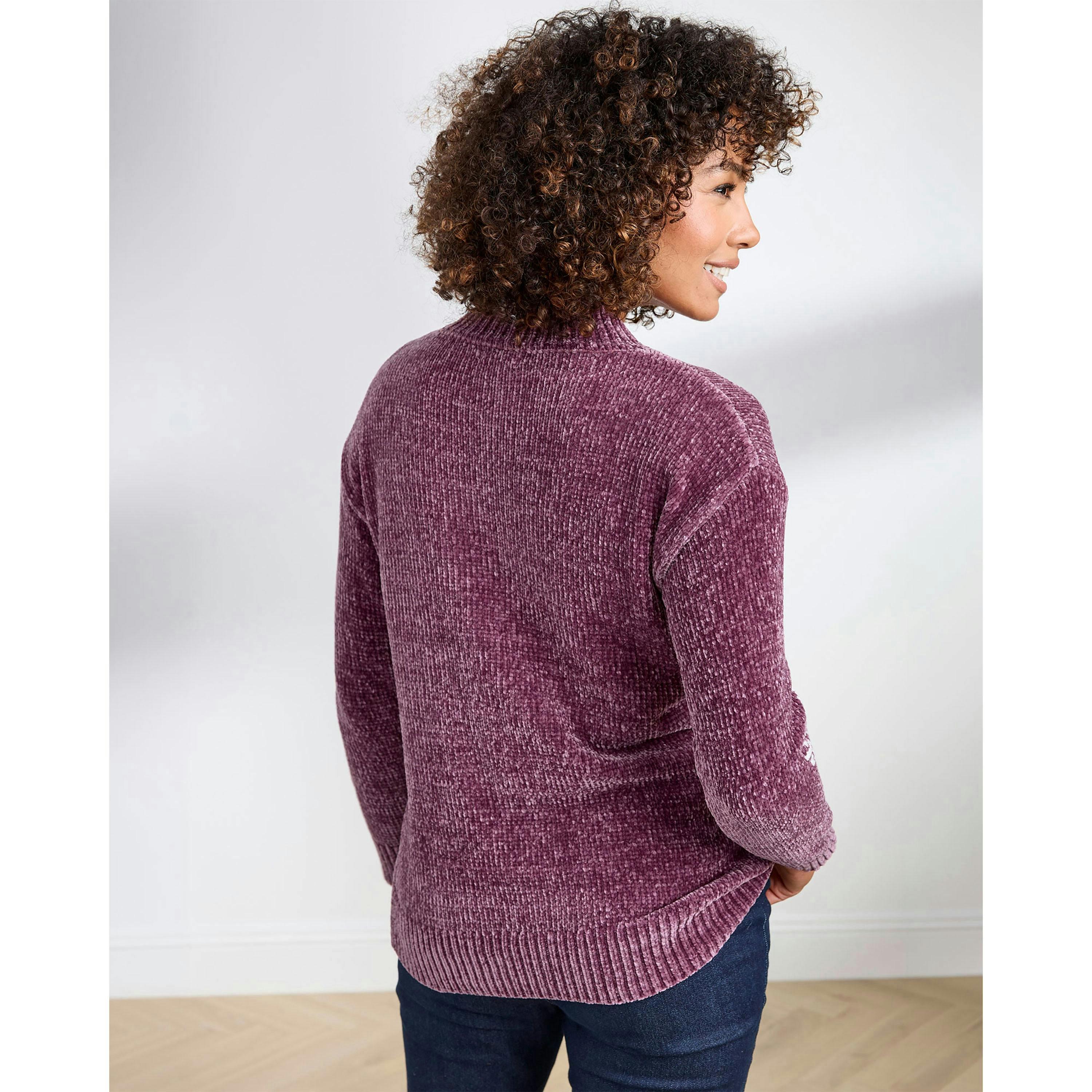 Cotton Traders Chenille Snowflake Jumper , view 2 of 3