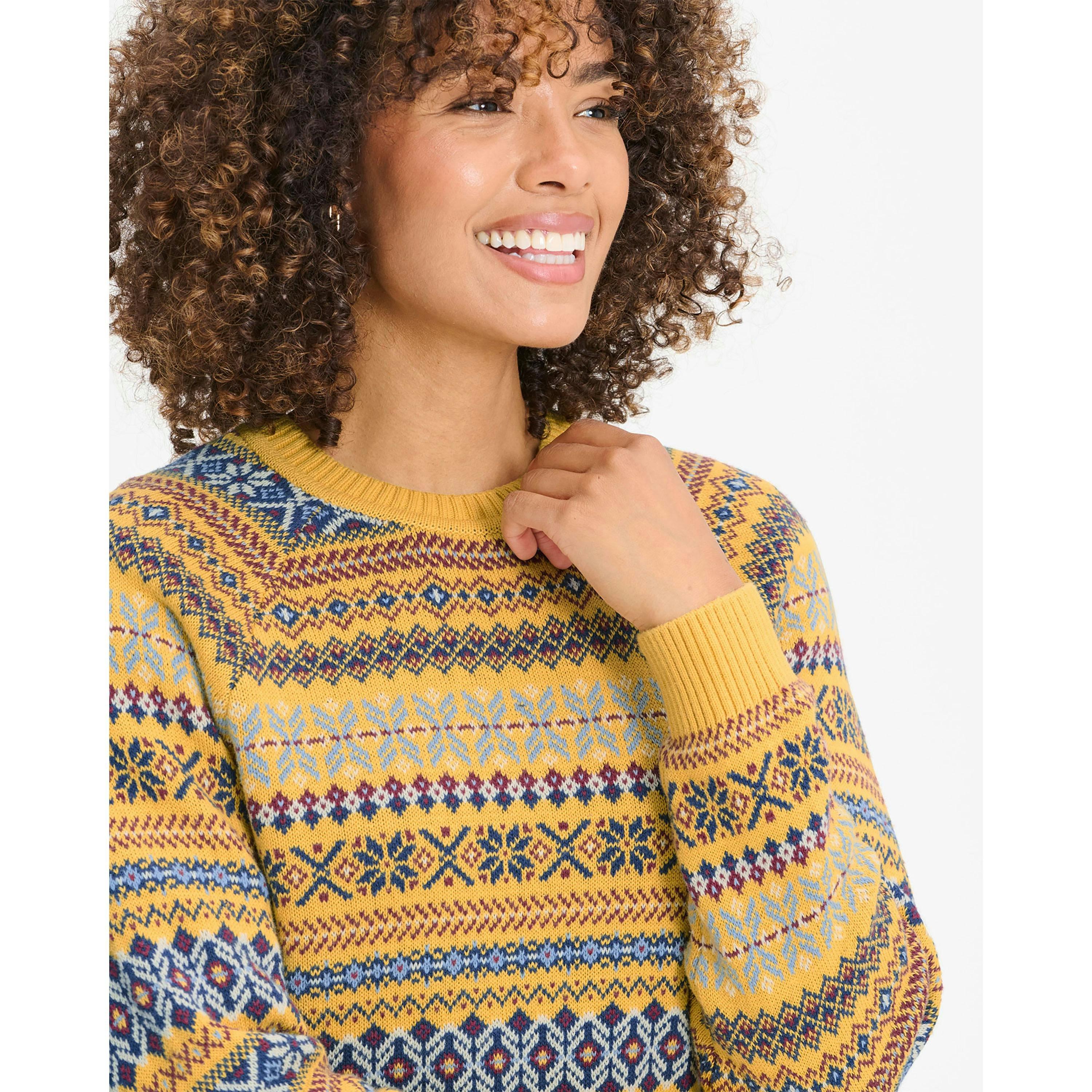 Cotton Traders FairIsle Crew Neck Jumper , view 2 of 3