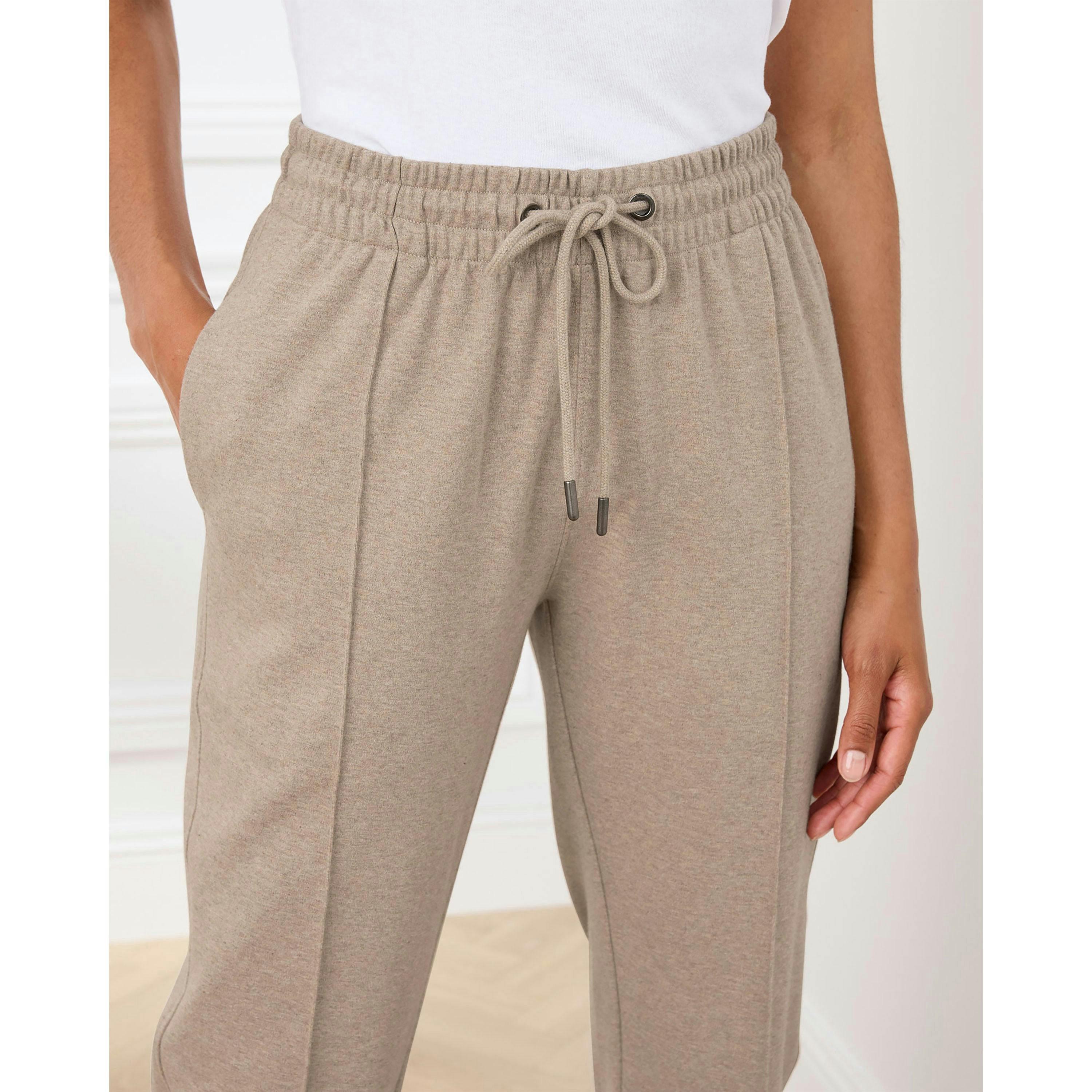 Cotton Traders Interlock Pintuck Joggers , view 3 of 4