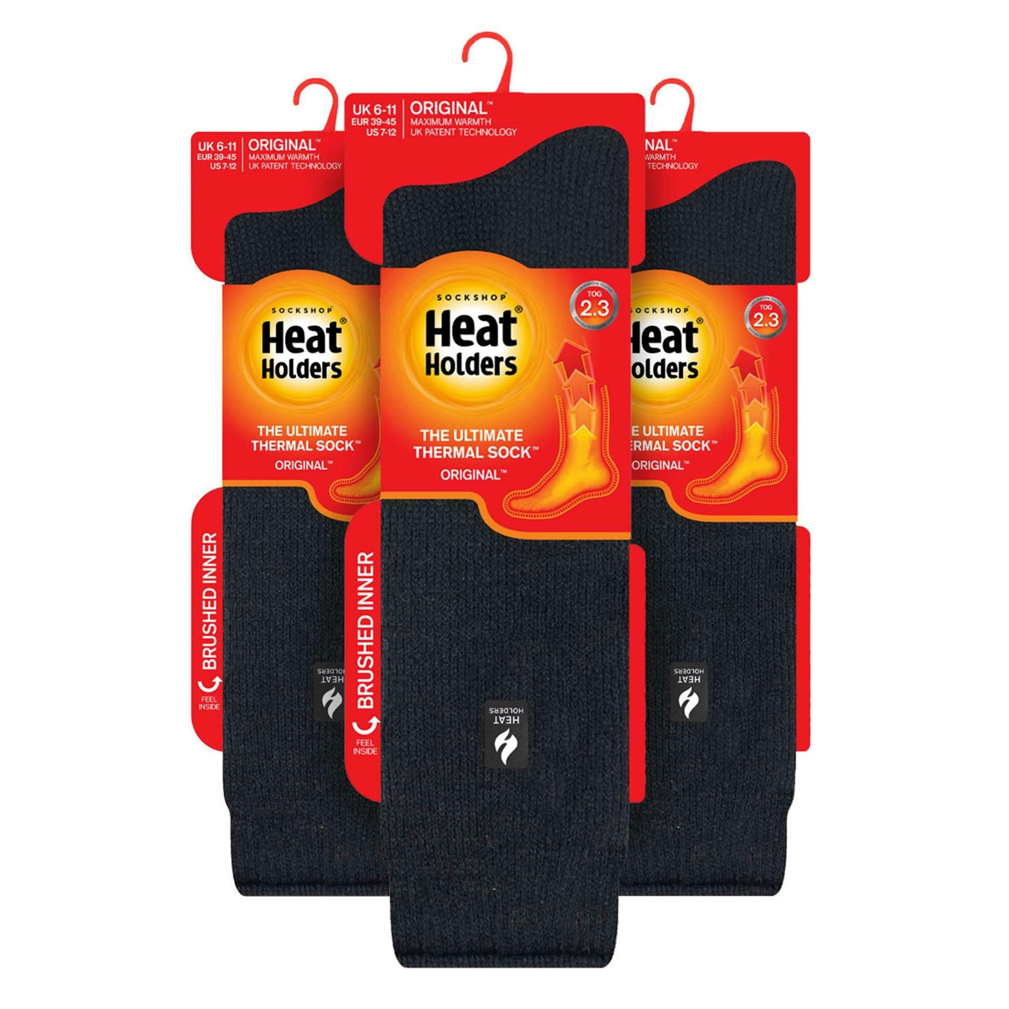 3 Pairs Mens Extra Long Thermal Socks 2.34 TOG Winter Boot Warm Socks , view 2 of 4
