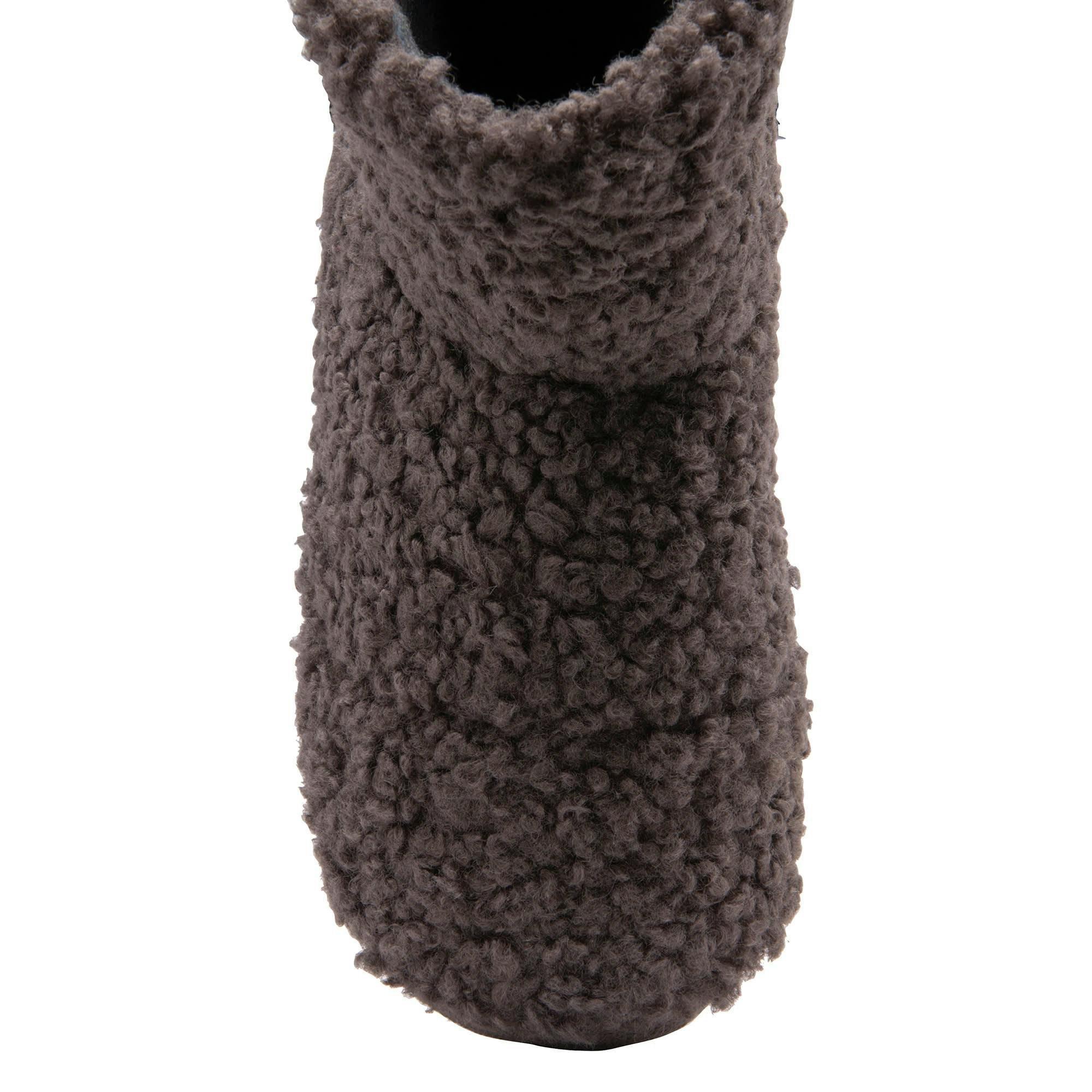 Mens Furry Sherpa Memory Foam Slipper Boots , view 4 of 4