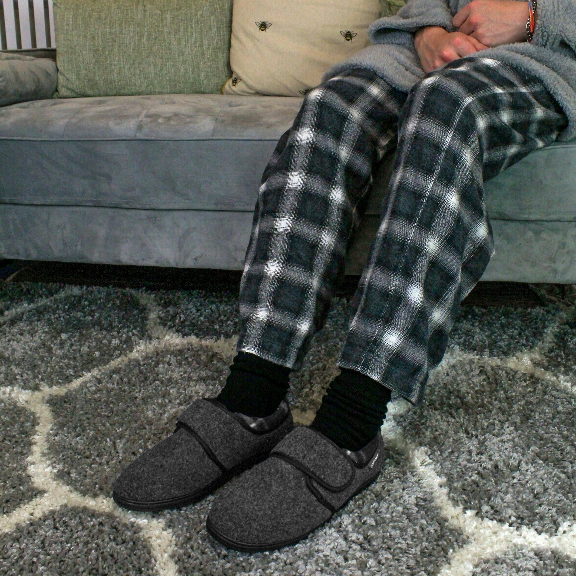 Orthapedic Easy Close Velcro Slippers for Men , view 3 of 5