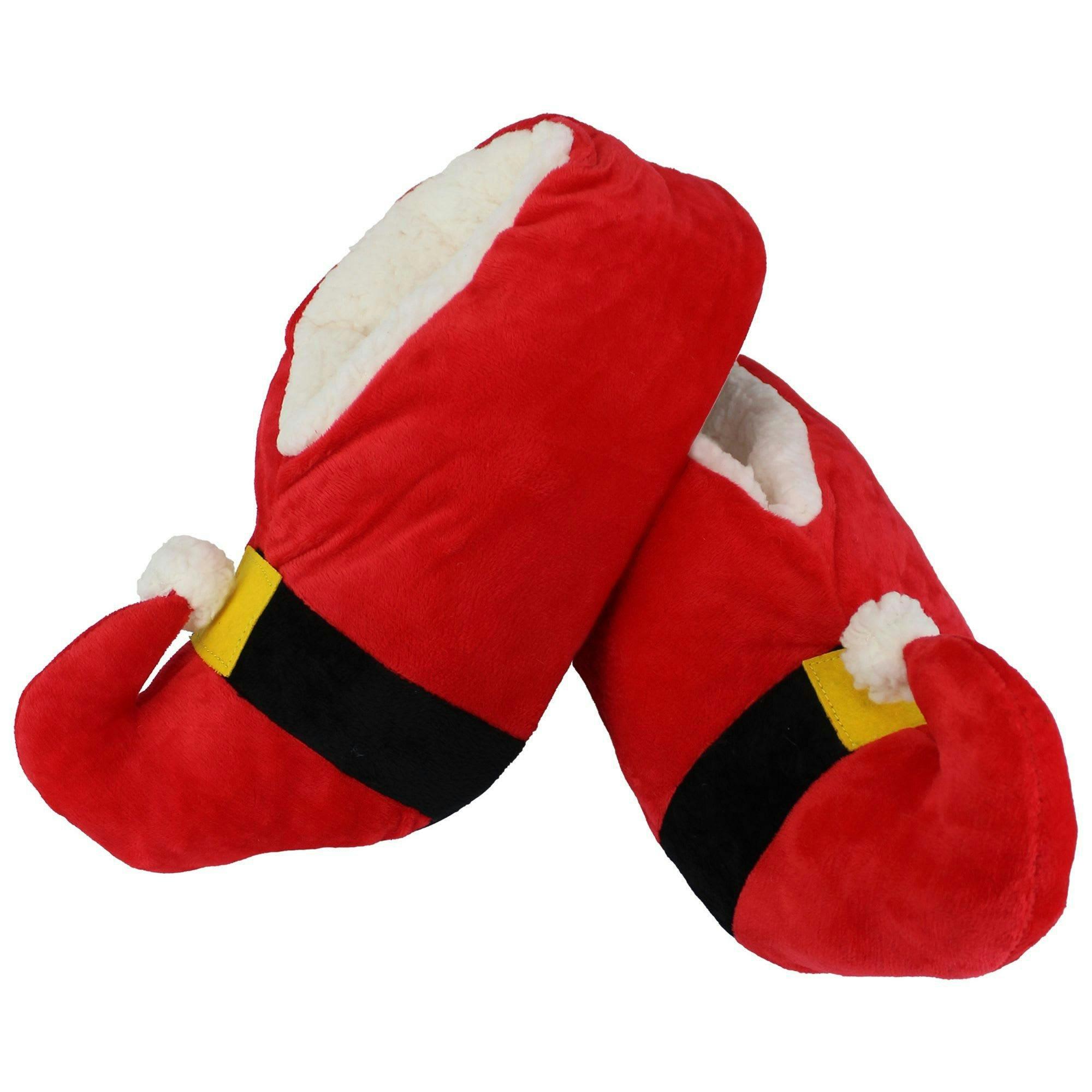 Unisex Christmas Soft Santa Slippers , view 4 of 5
