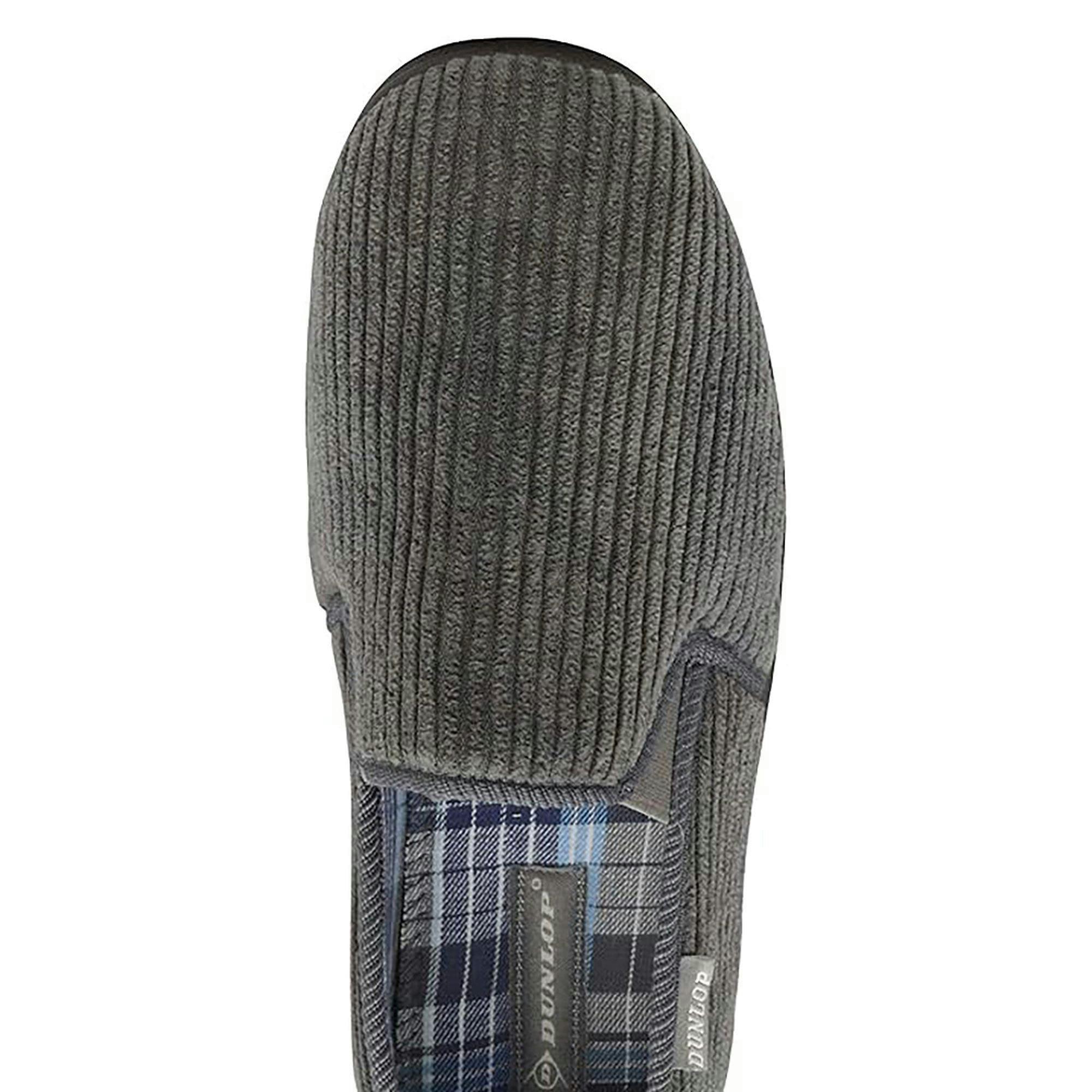 Mens Tartan Lined Slippers With Memory Foam , view 5 of 5
