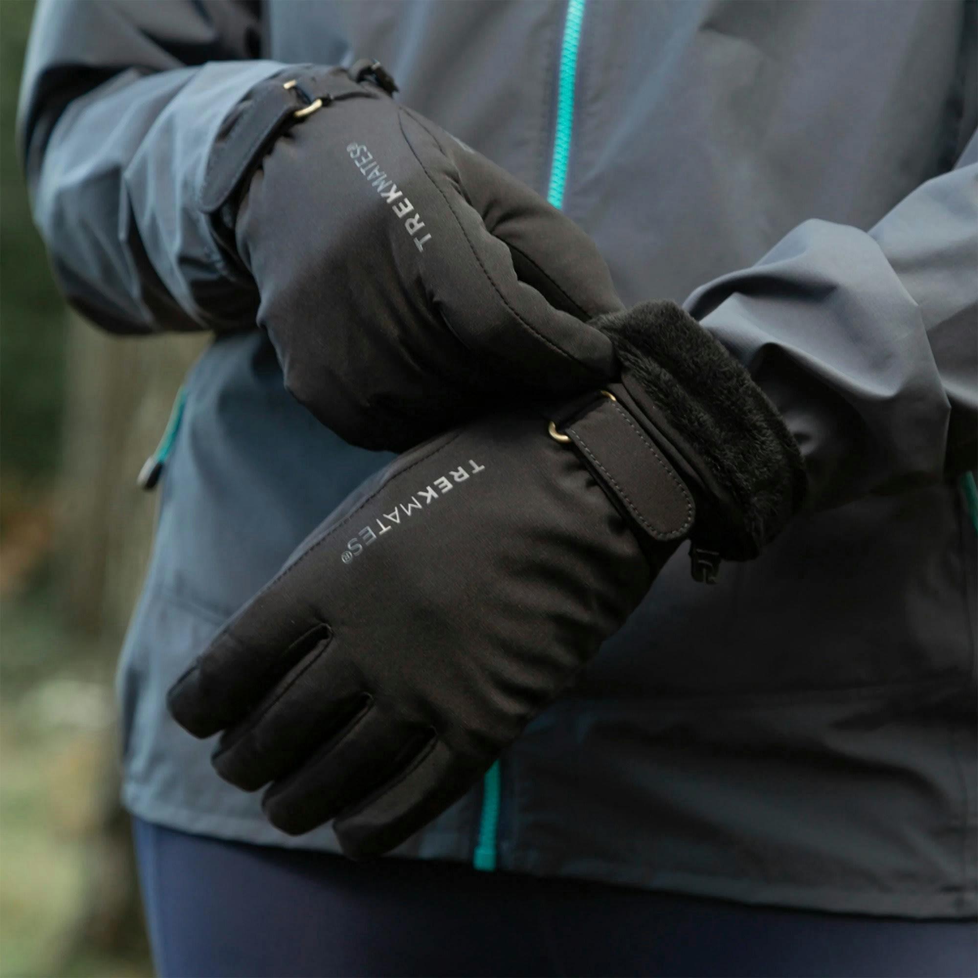 Ladies Waterproof Softshell Outdoor Gloves with Breathable Lining , view 3 of 5