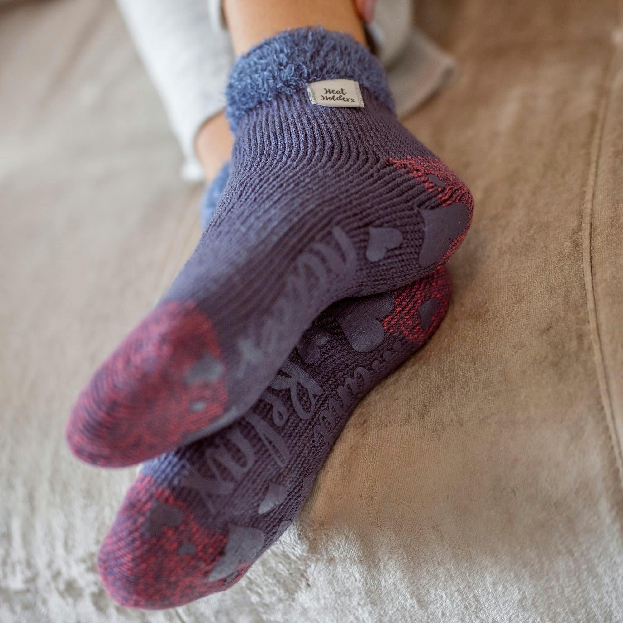 2 Pack Ladies Bed Socks Soft Cosy Warm Fluffy Winter Lounge Socks , view 4 of 5