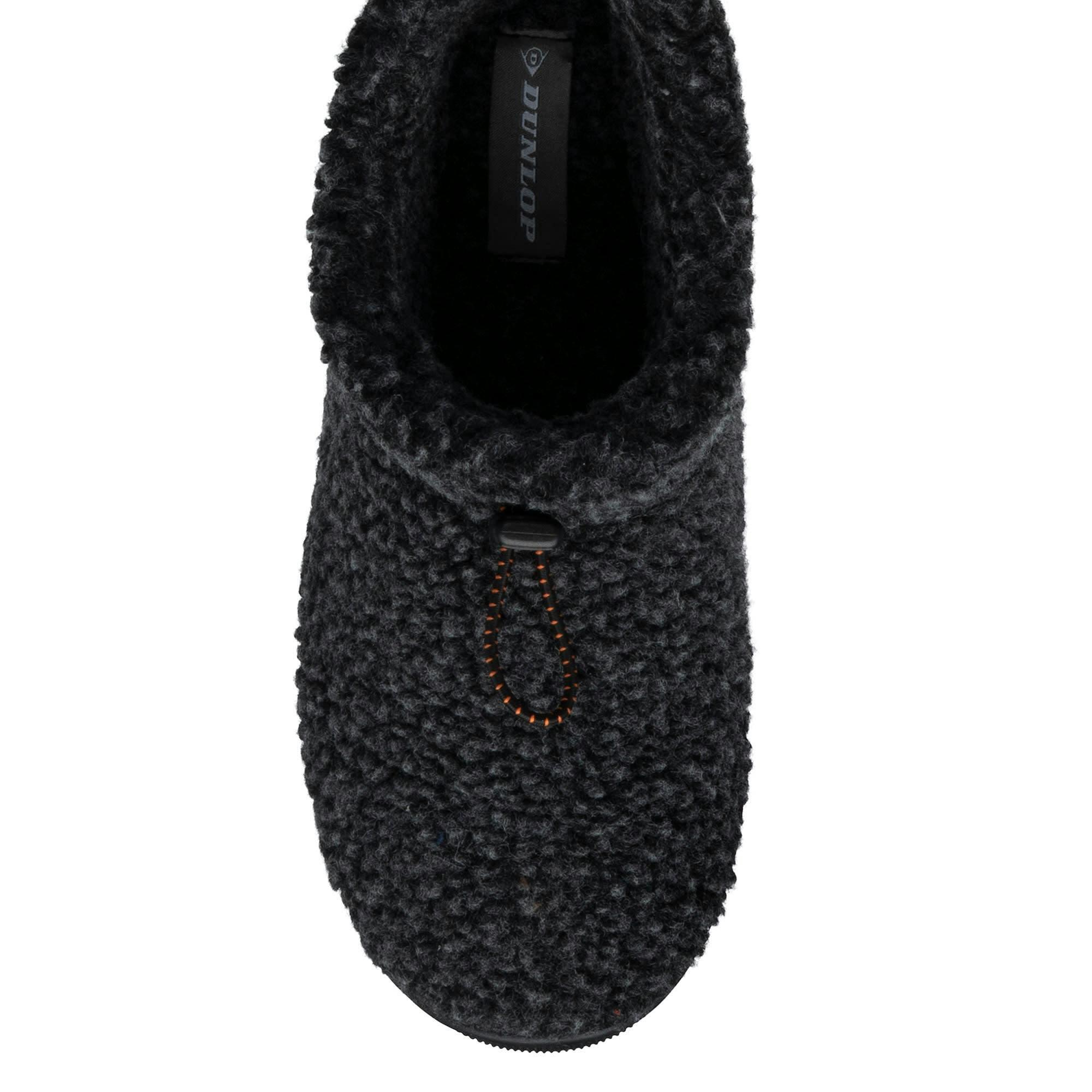 Mens Teddy Fleece Bootie Slippers Charcoal Warm Plush UK 7-12 , view 3 of 5