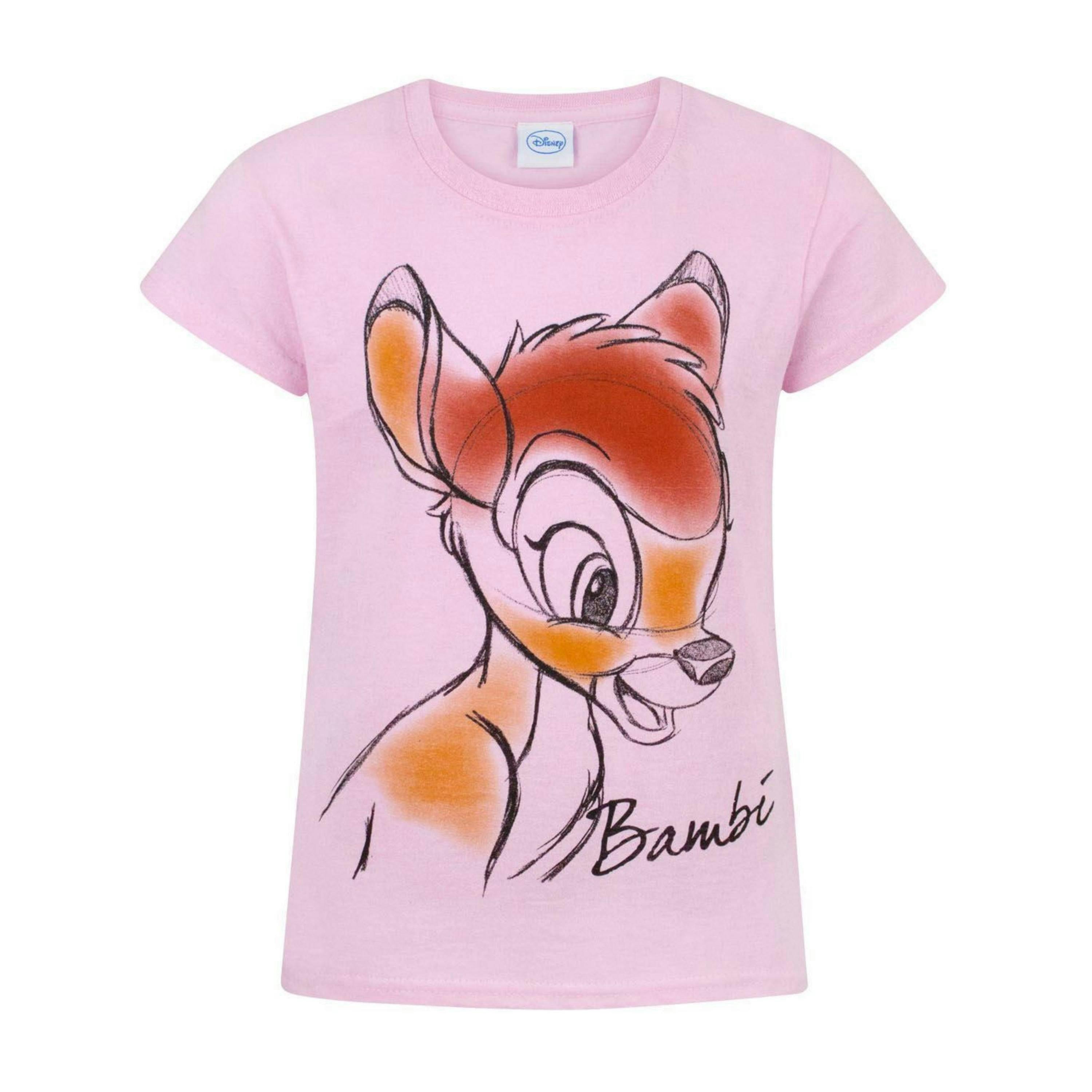 Disney Bambi GirlsPink Short Sleeved T-Shirt by Vanilla Underground , view 1 of 1