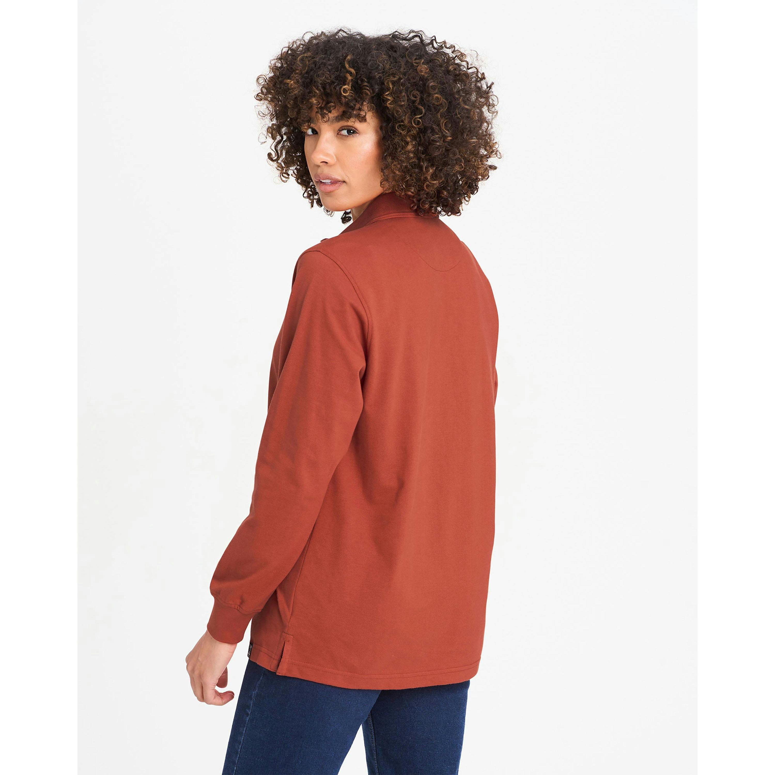 Cotton Traders Long Sleeve Polo Shirt , view 2 of 3