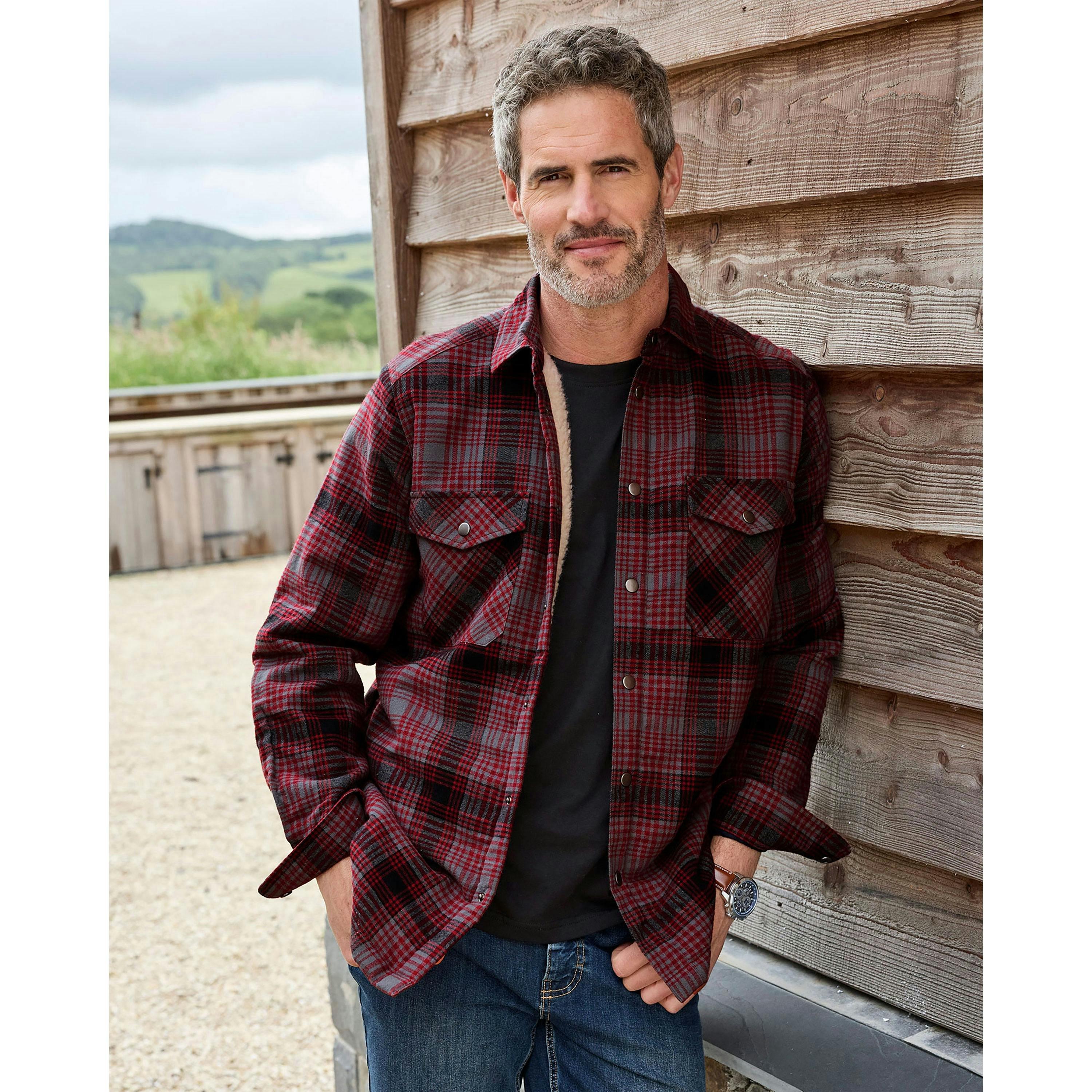 Cotton Traders Fleece Lined Check Shirt , view 2 of 3