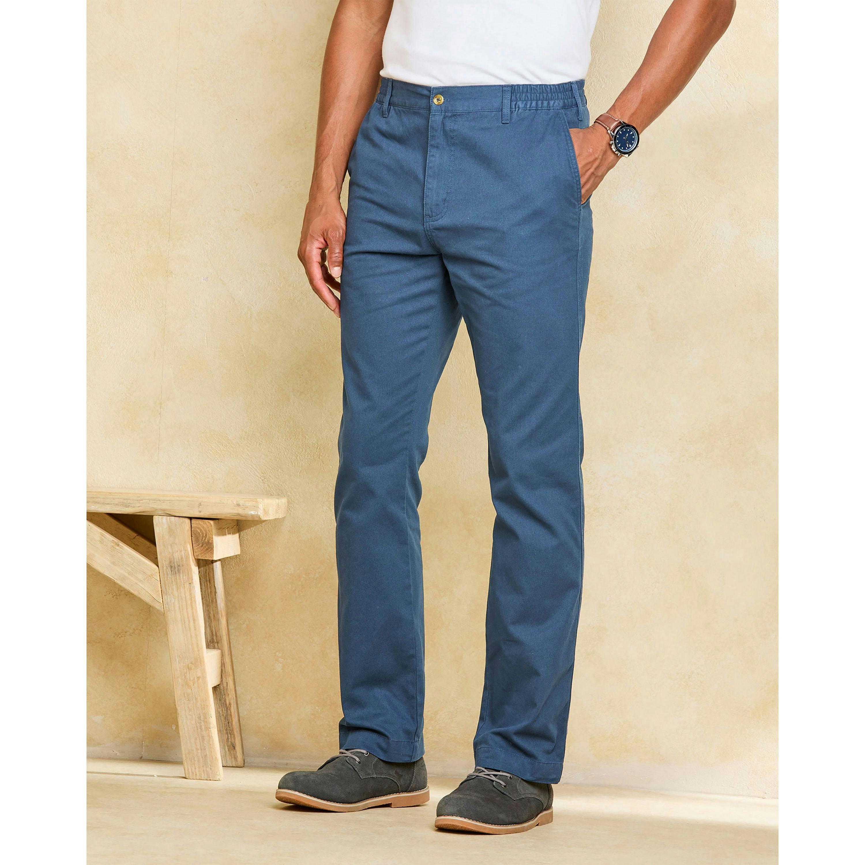 Cotton Traders Flat Front Comfort Trousers , view 2 of 3