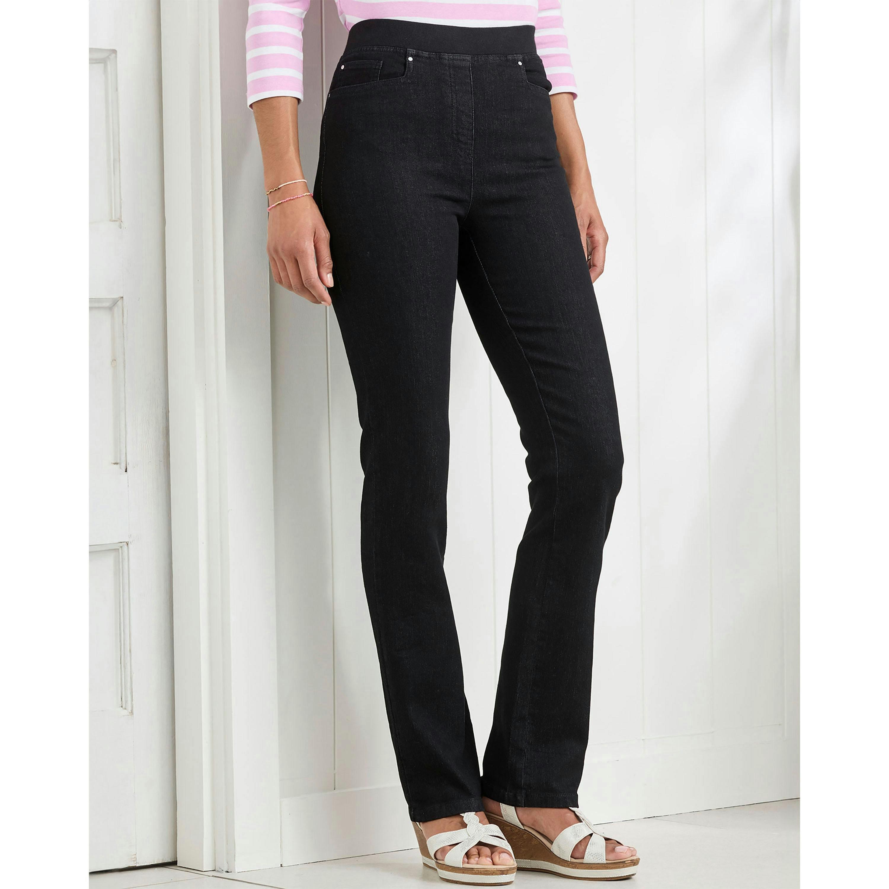 Cotton Traders Premium Pull On Straight Leg Jeans , view 2 of 3