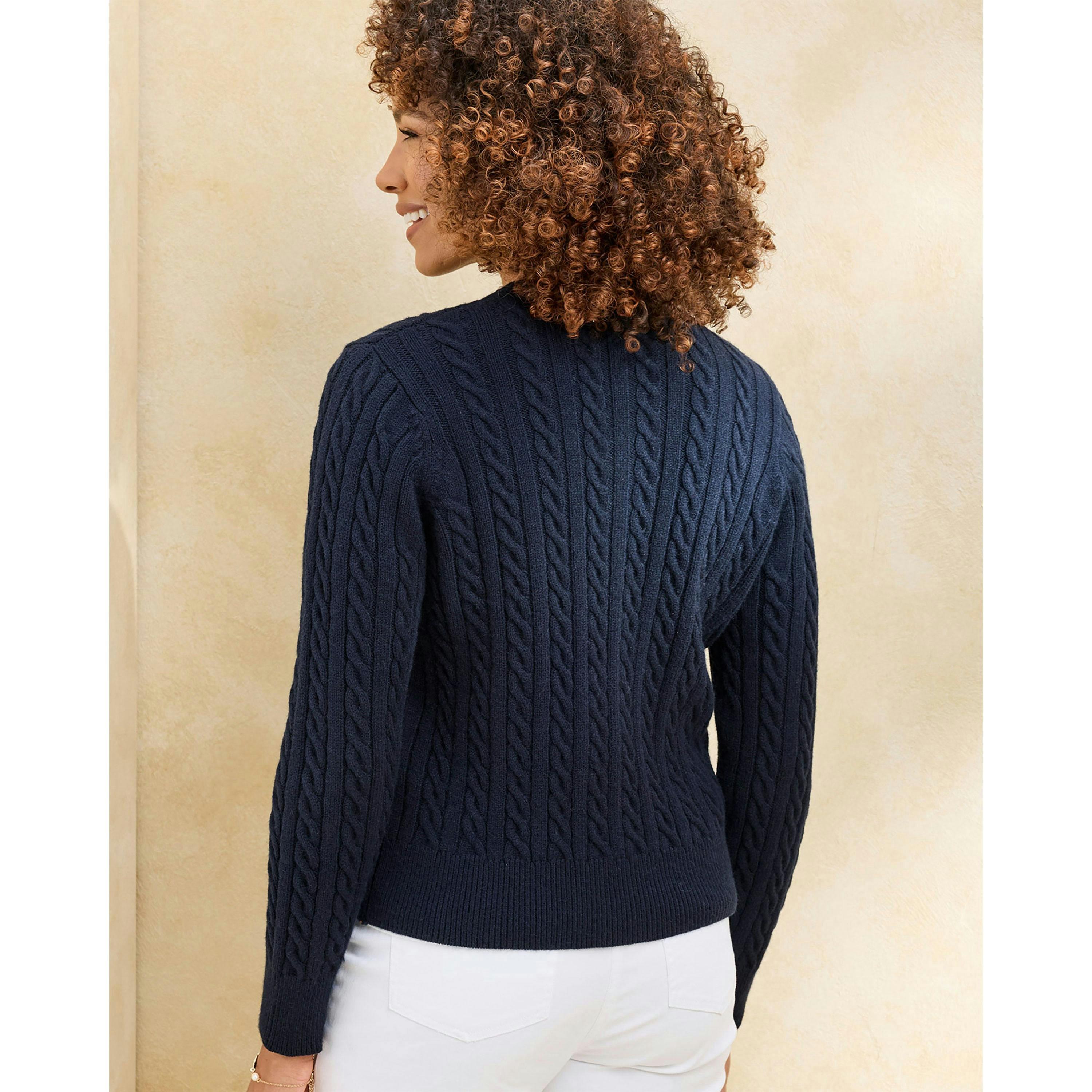 Cotton Traders Cutest Cable Cardigan , view 2 of 2