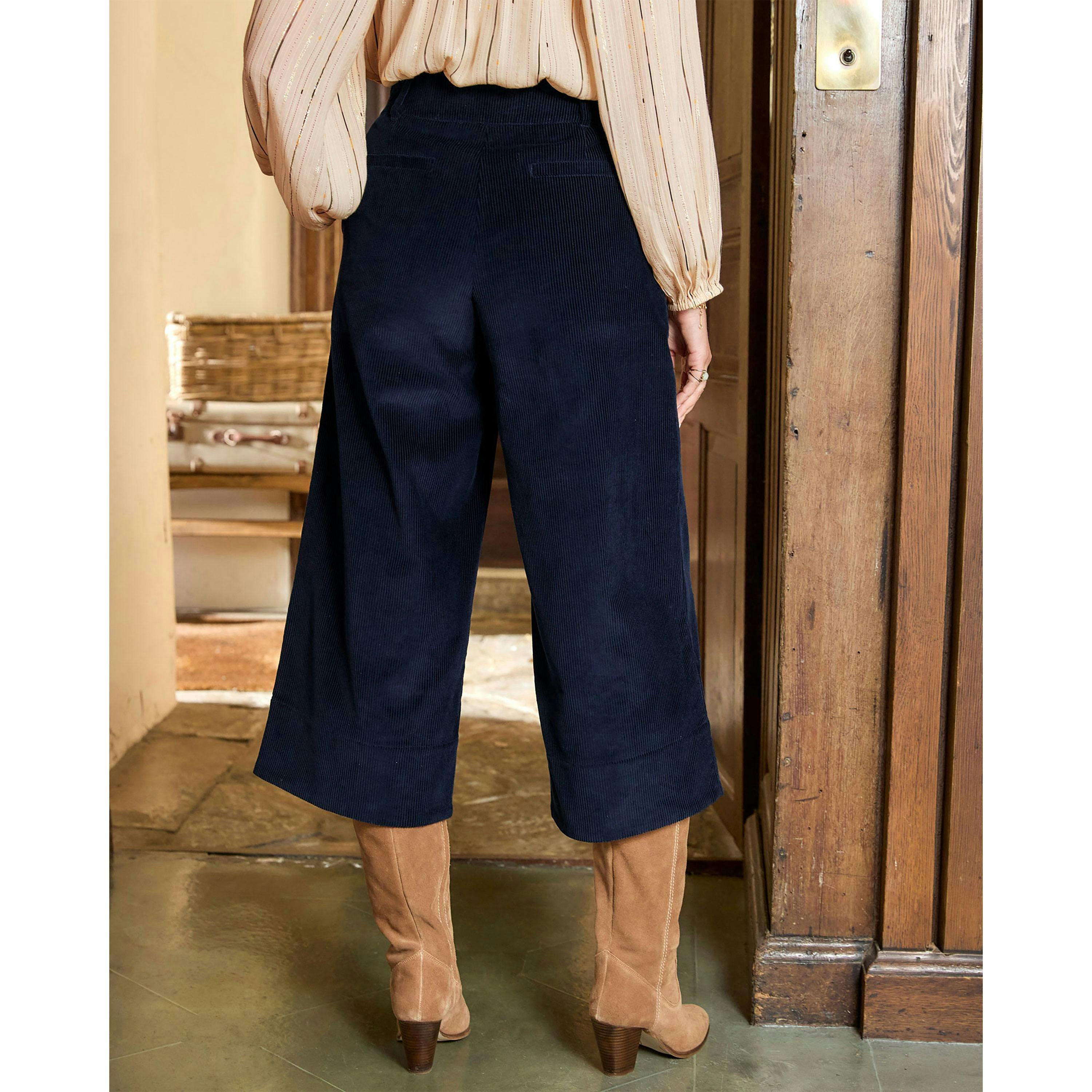 Cotton Traders Wide Leg Cord Culottes , view 2 of 3