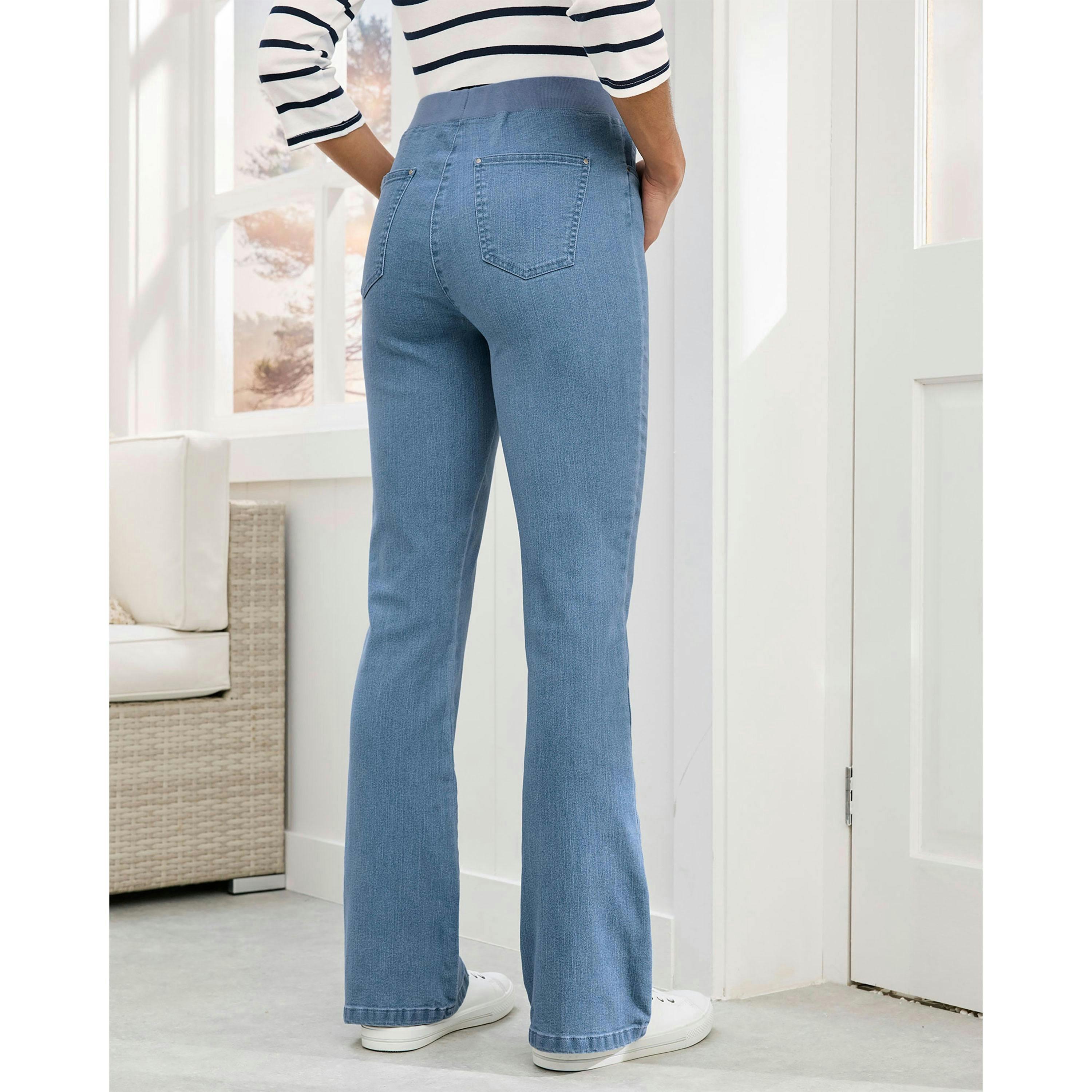 Cotton Traders Premium Pull On Bootcut Jeans , view 3 of 3