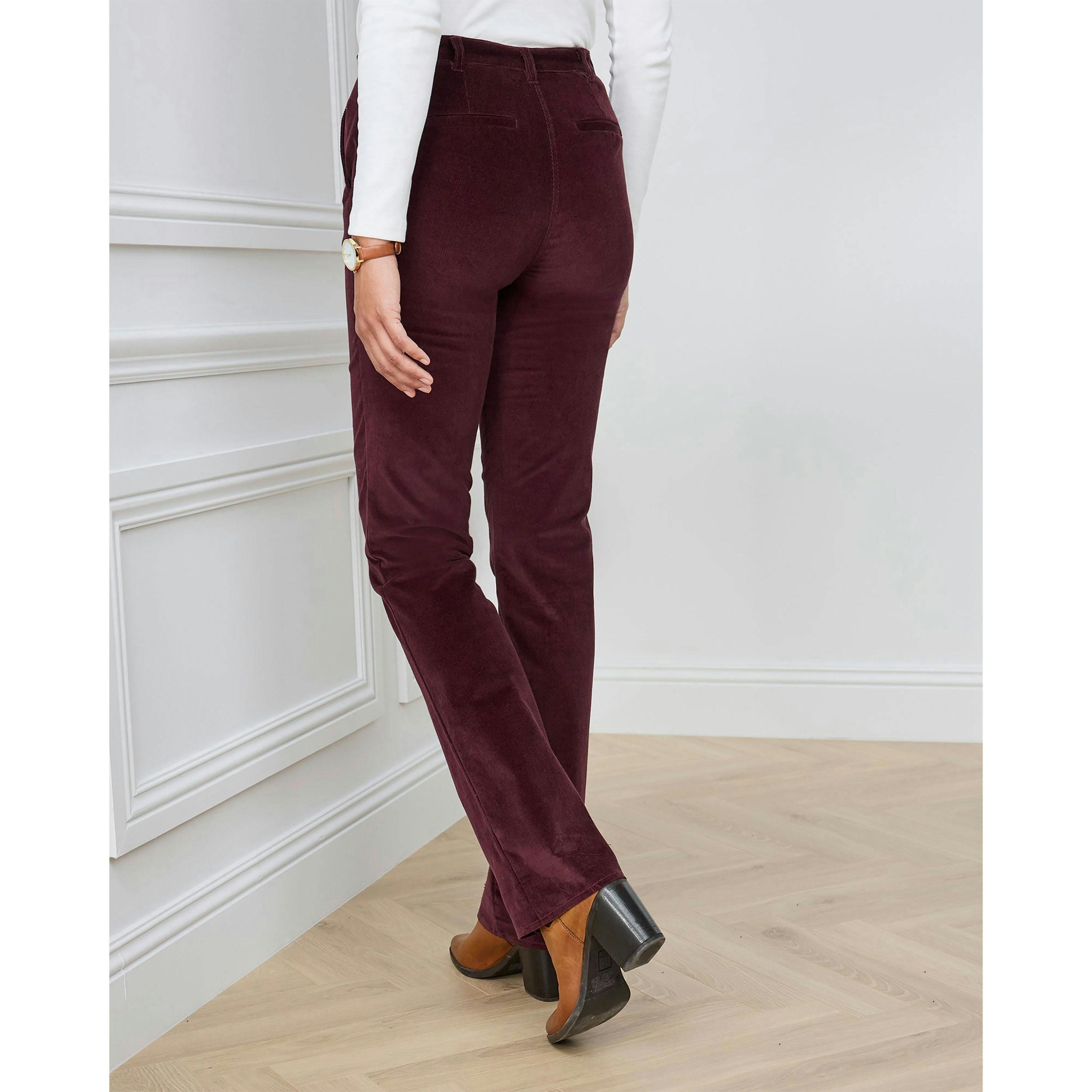 Cotton Traders Adjustable Waist Cord Straight Leg Trousers , view 3 of 3