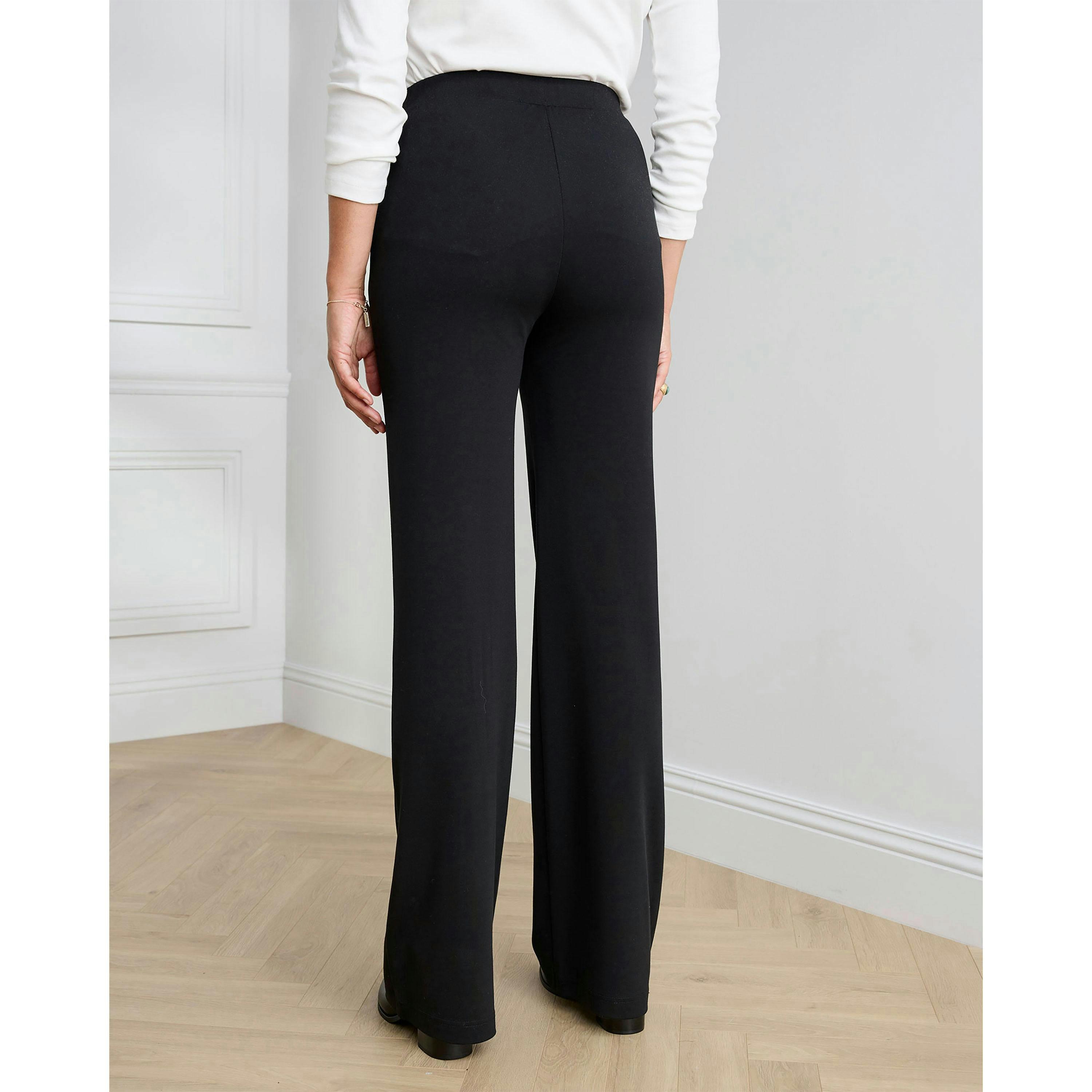 Cotton Traders Jersey Wide Leg Pull On Trousers , view 3 of 3