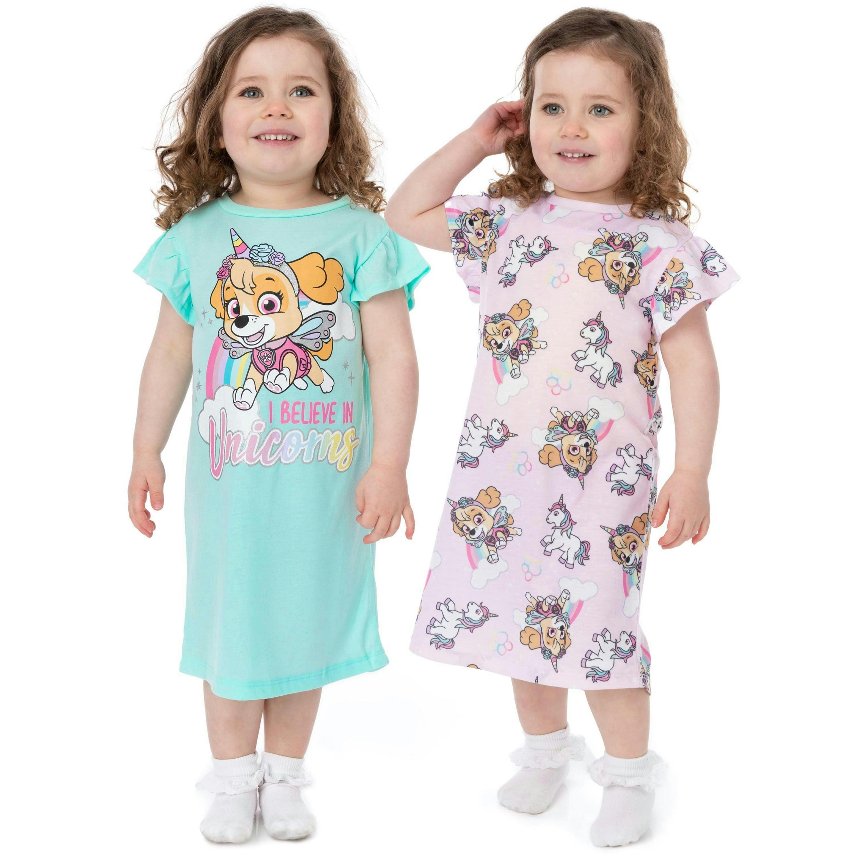 Paw Patrol Girls Multicoloured Skye Short Sleeve Nightdress by Vanilla Underground , view 1 of 1