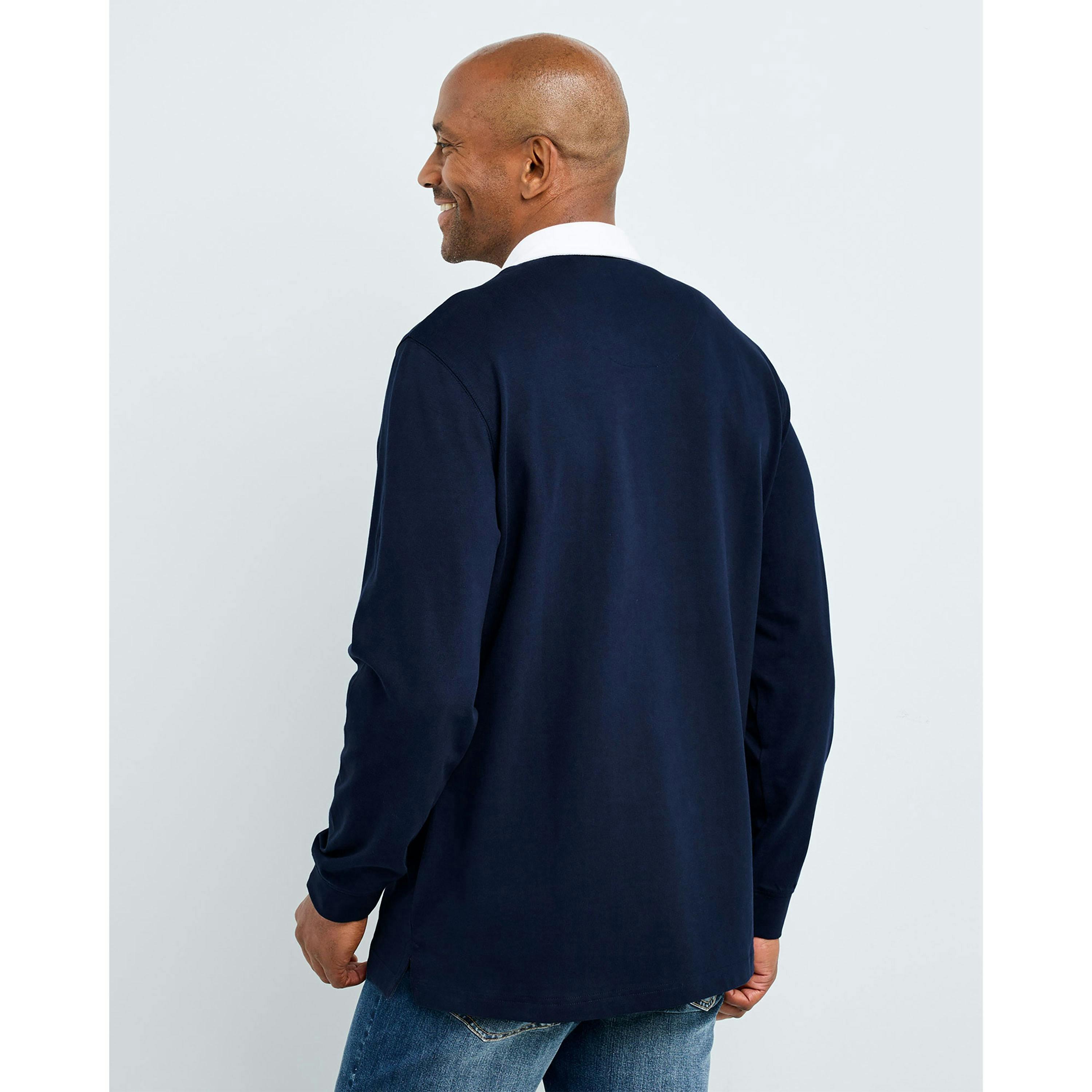 Cotton Traders England Classic Long Sleeve Rugby Shirt , view 3 of 3
