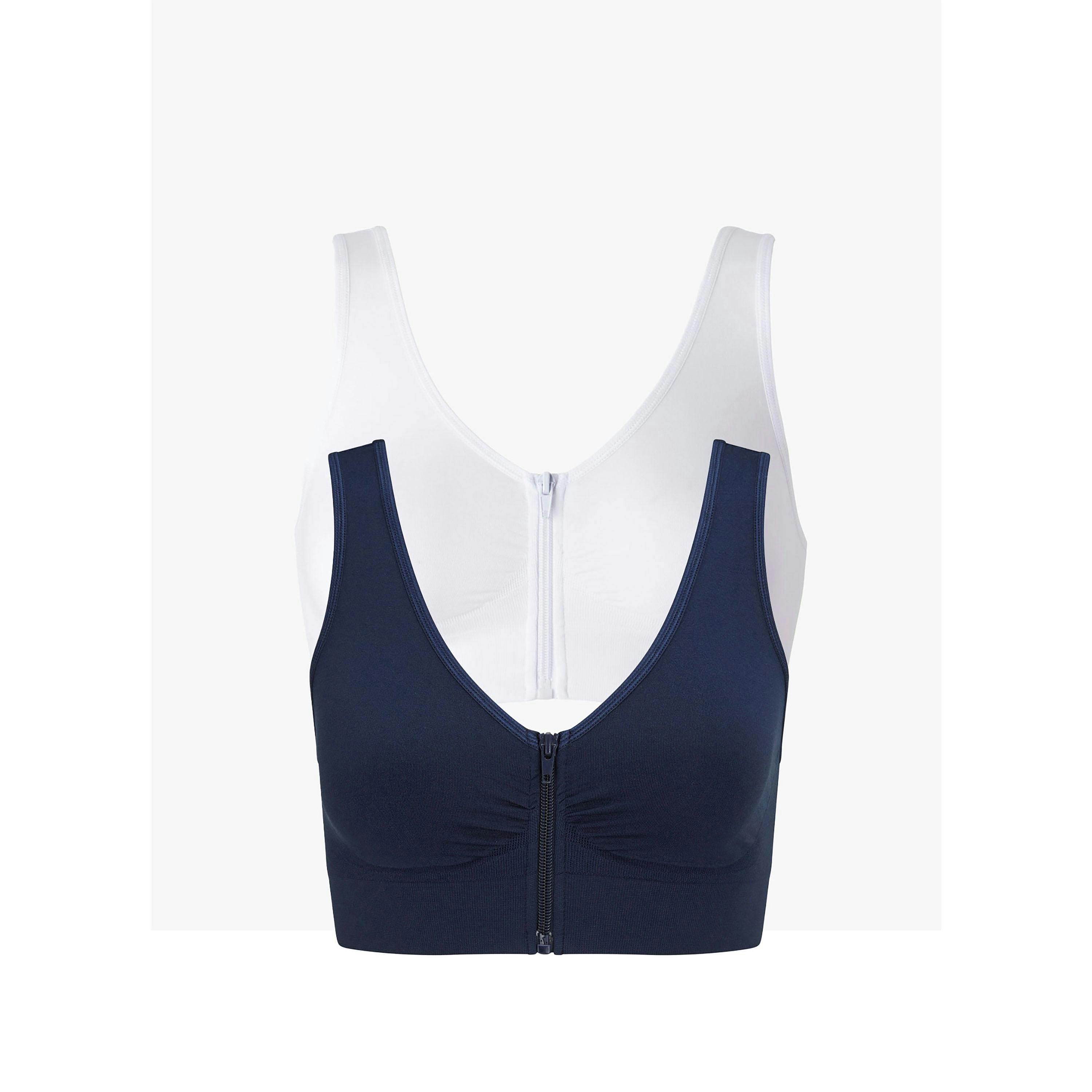 Cotton Traders 2 Pack Zip-Front Comfort Bras , view 4 of 4