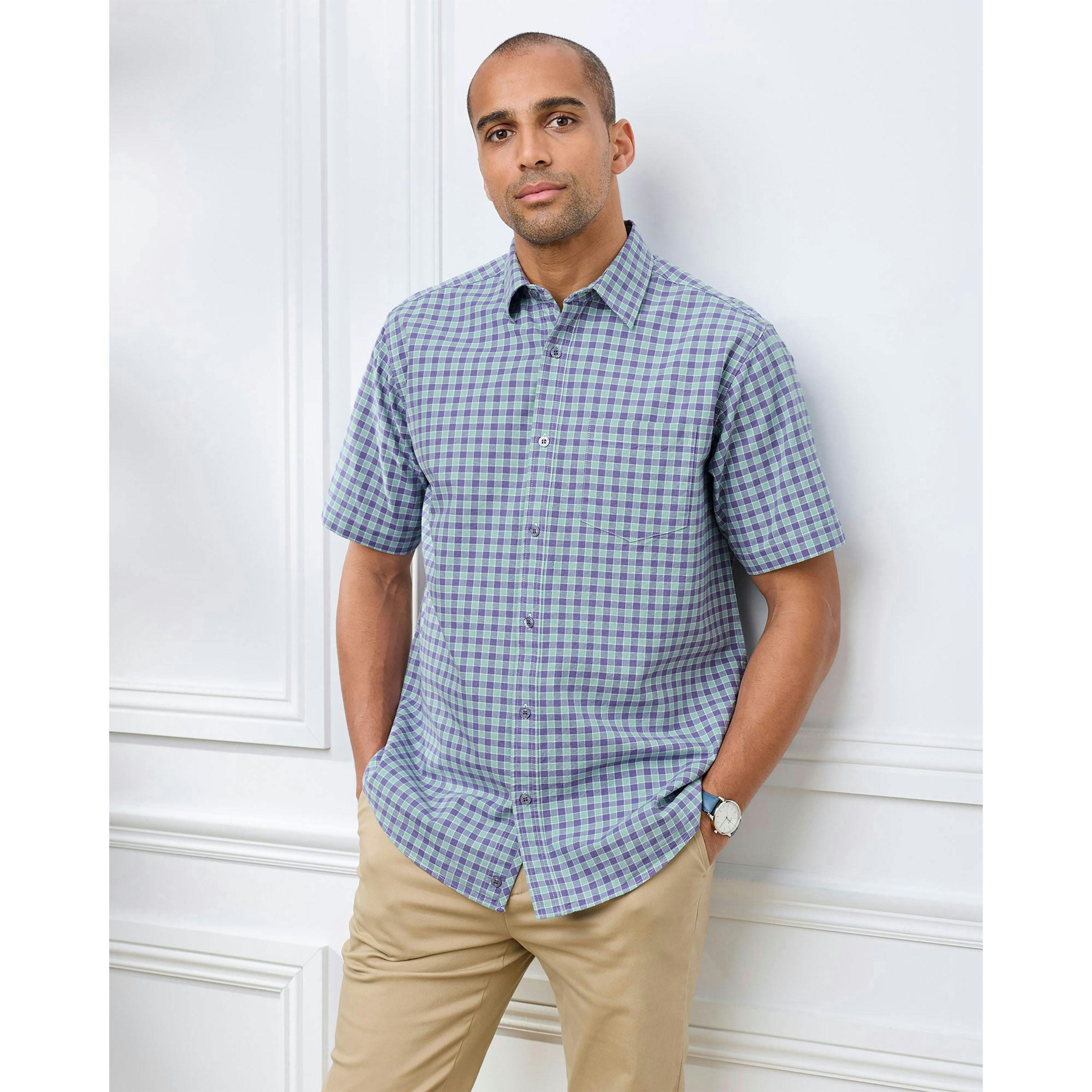 Cotton Traders Short Sleeve Casual Oxford Shirt , view 2 of 3