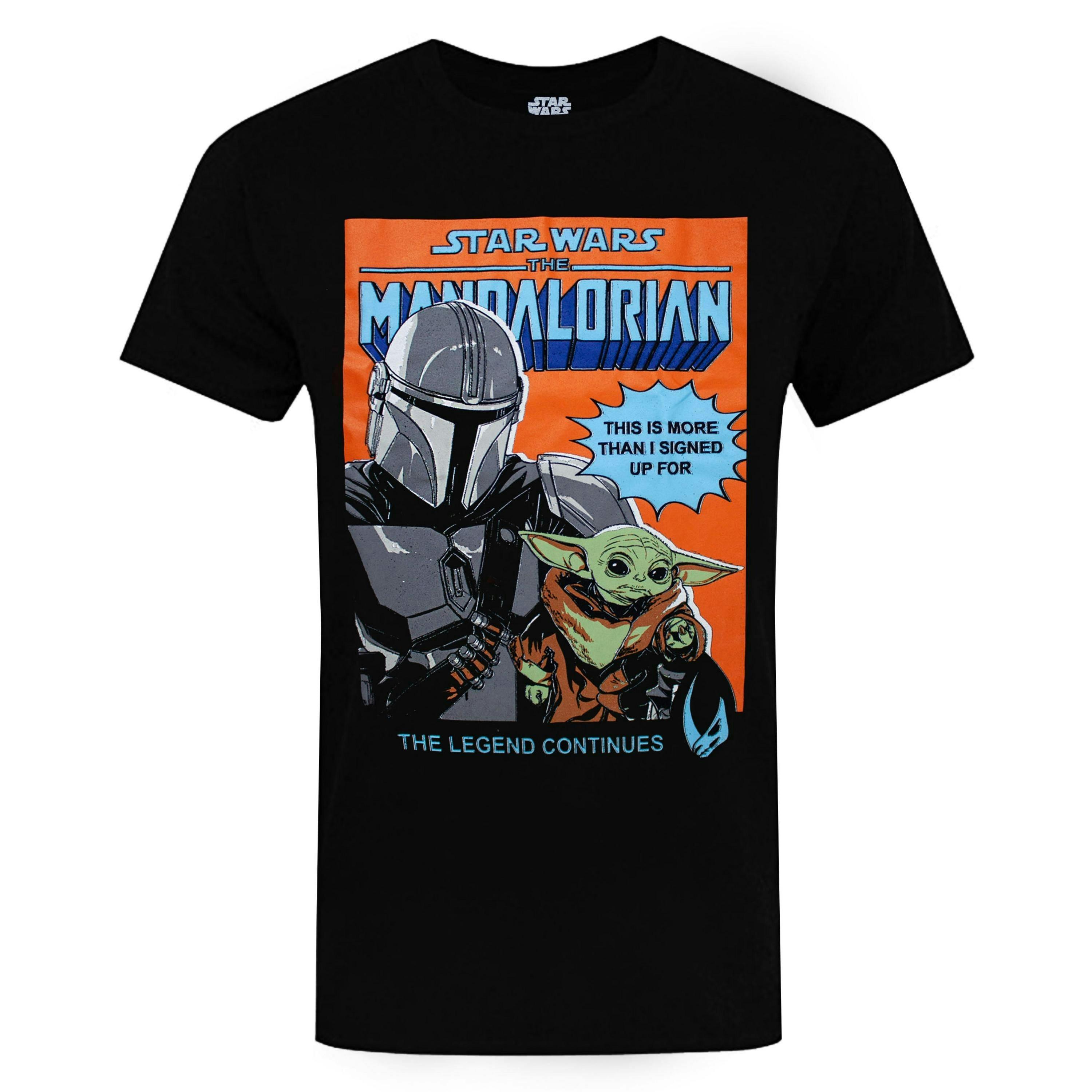 Star Wars Mens Black Grogu Short Sleeved T-Shirt by Vanilla Underground , view 1 of 1