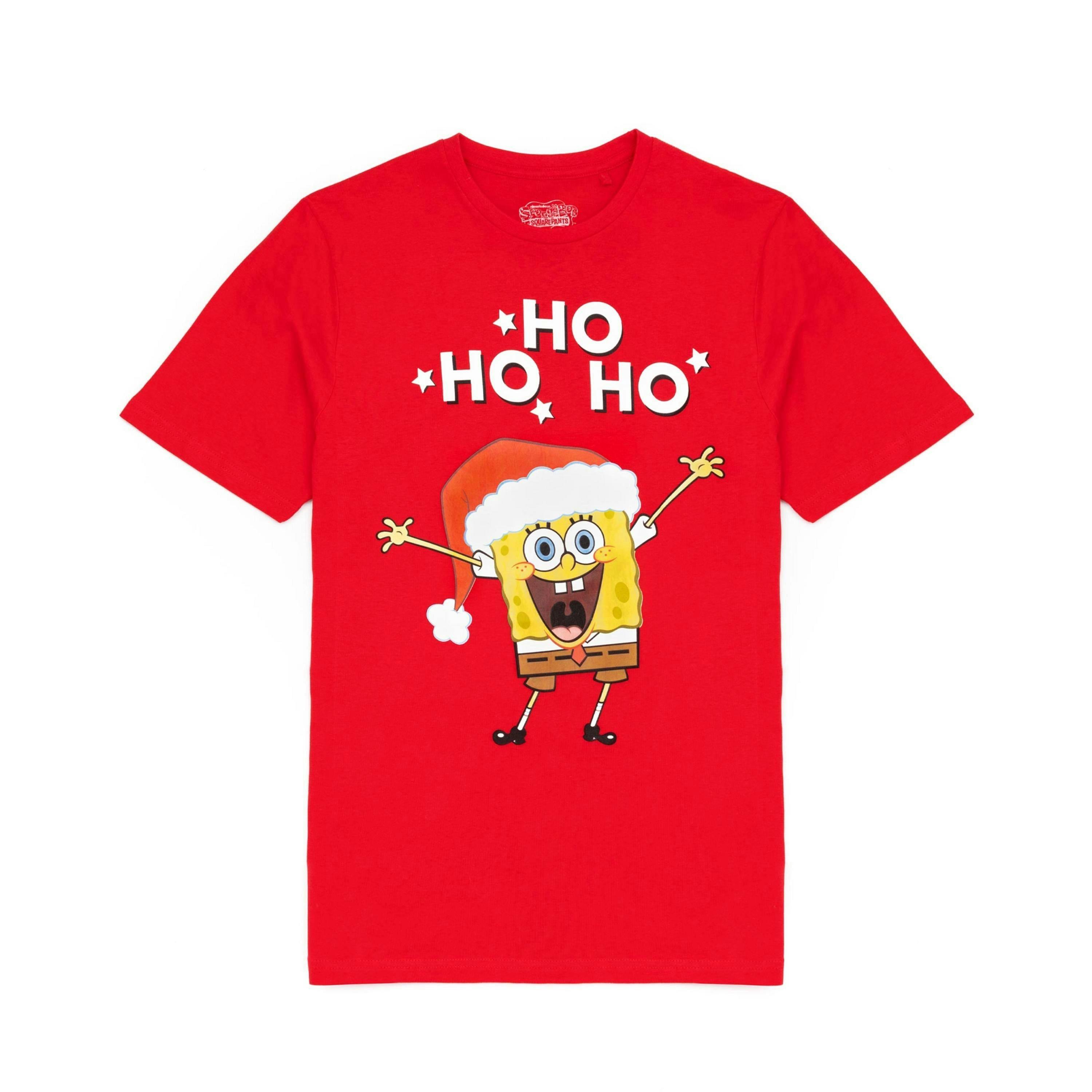 SpongeBob SquarePants Mens Red Character Short Sleeved T-Shirt by Vanilla Underground , view 1 of 1
