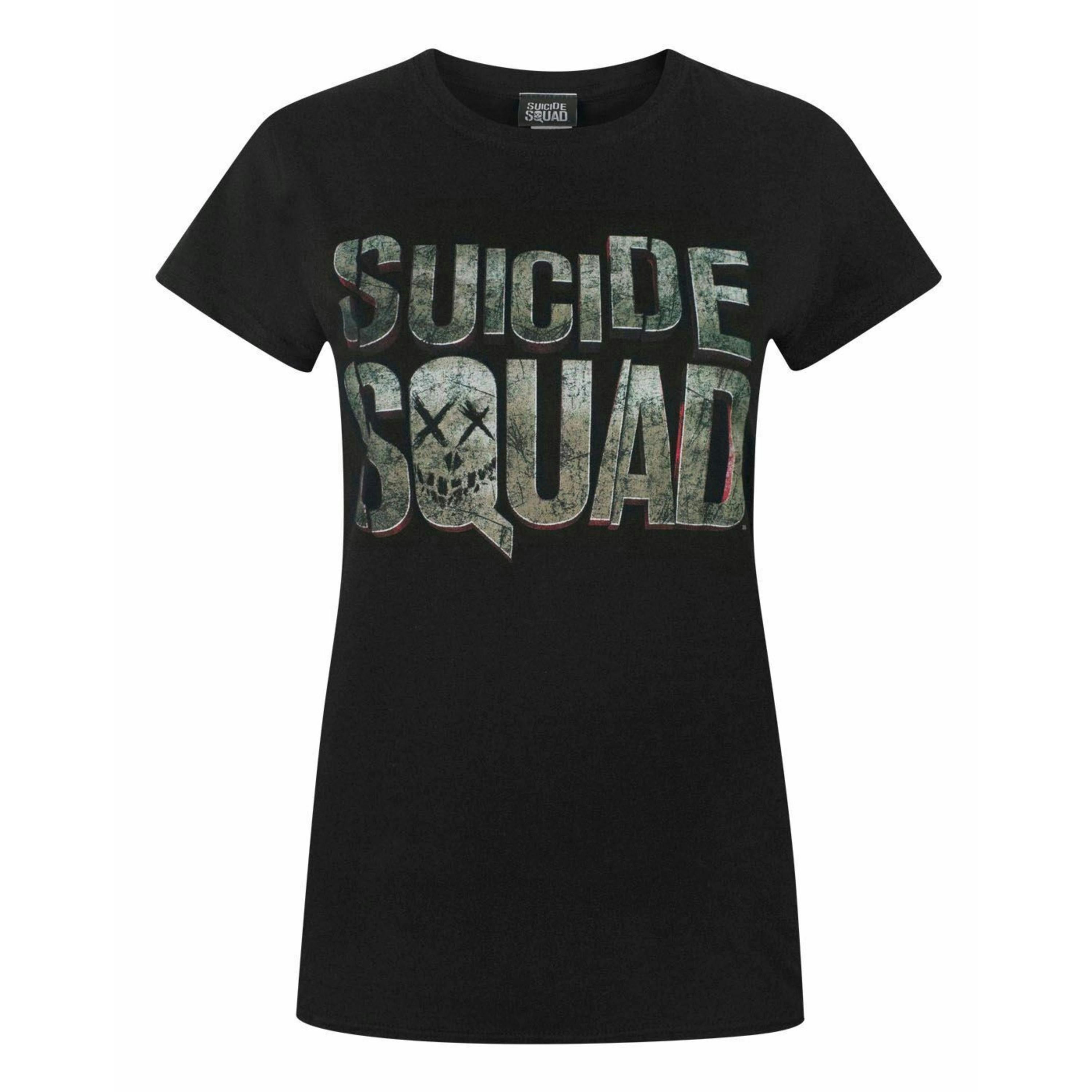 DC Comics Womens Black Logo Short Sleeved T-Shirt by Vanilla Underground , view 1 of 1