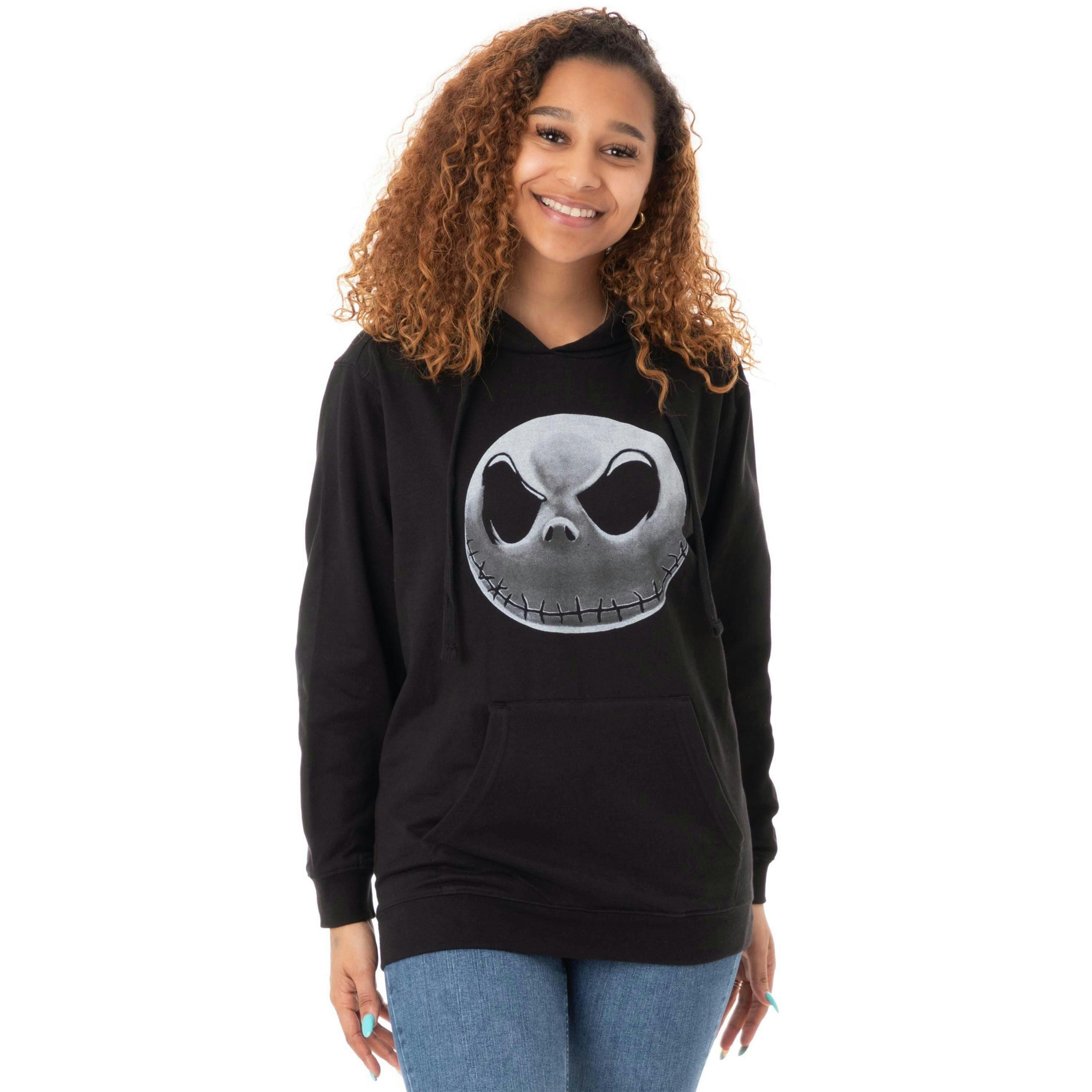 Disney The Nightmare Before Christmas Womens Black Jack Skellington Christmas Jumper by Vanilla Underground , view 1 of 1