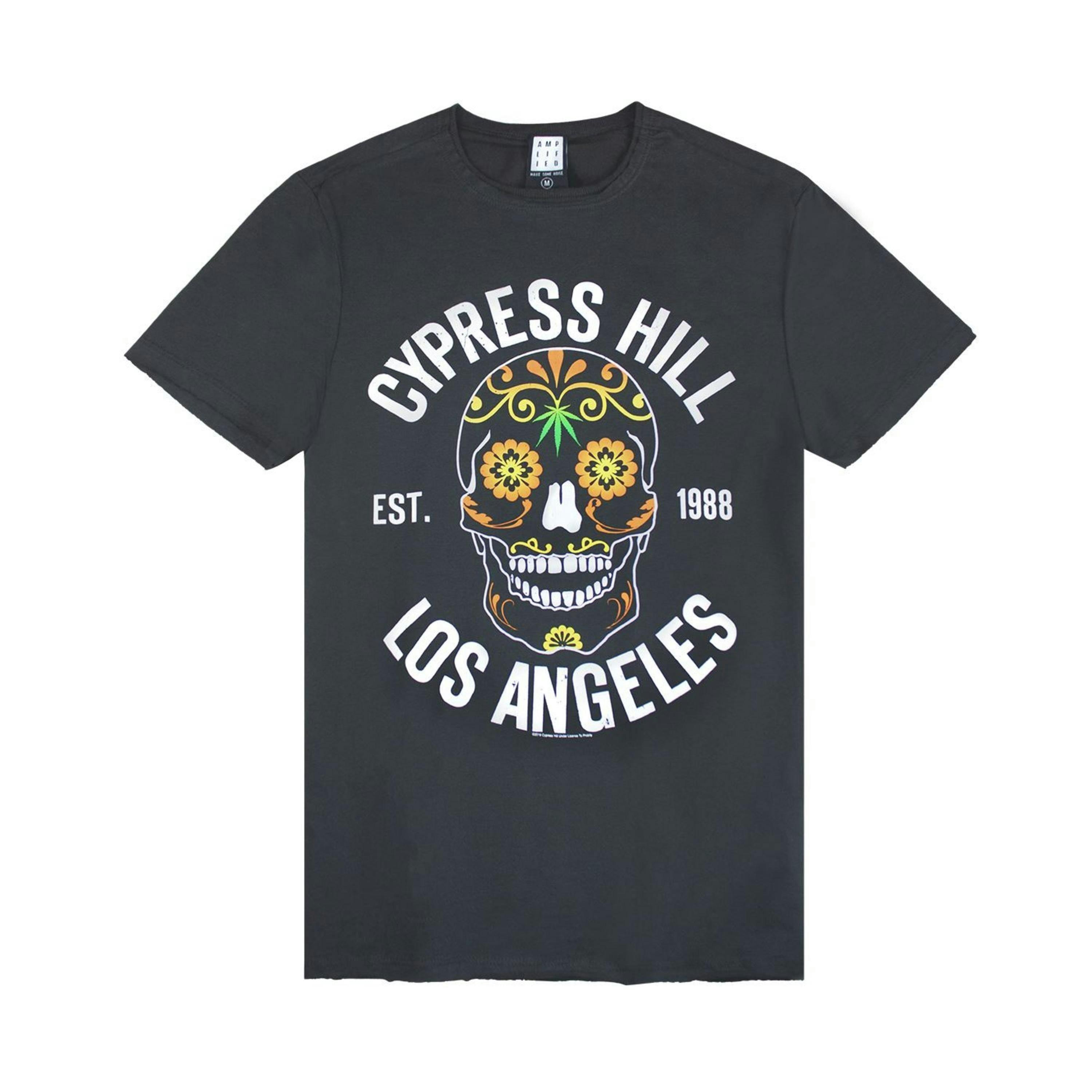 Amplified Clothing Mens Grey Cypress Hil Short Sleeved T-Shirt by Vanilla Underground , view 1 of 1
