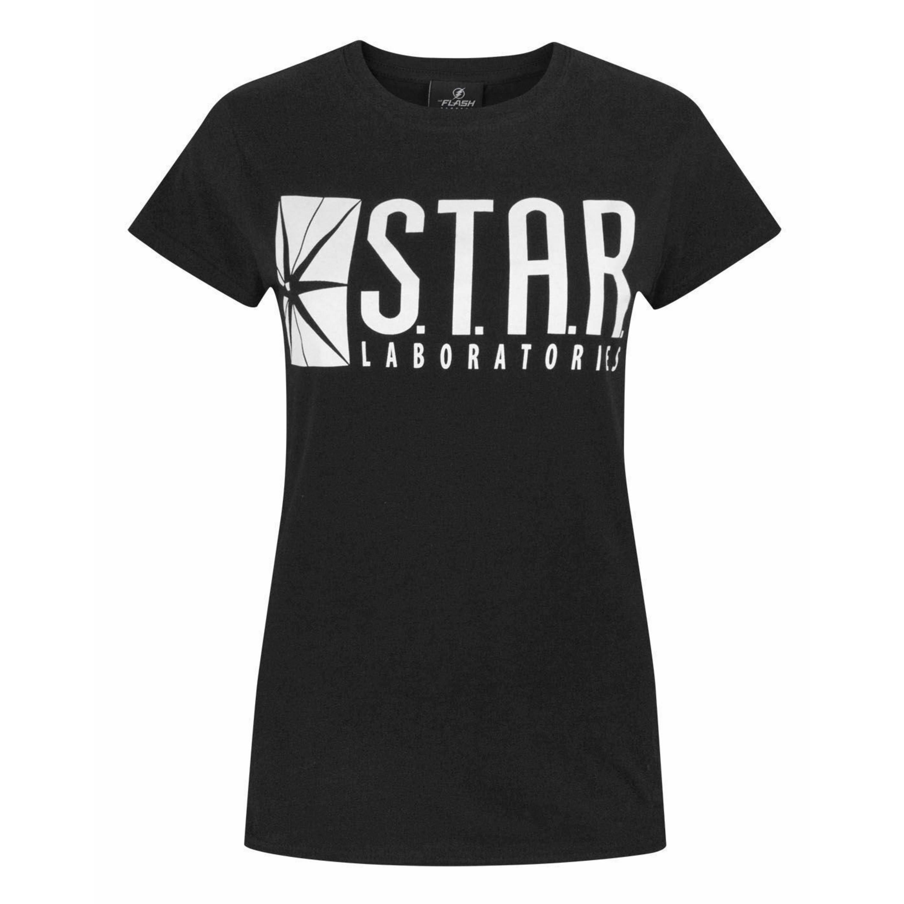 DC Comics Womens Black Logo Short Sleeved T-Shirt by Vanilla Underground , view 1 of 1