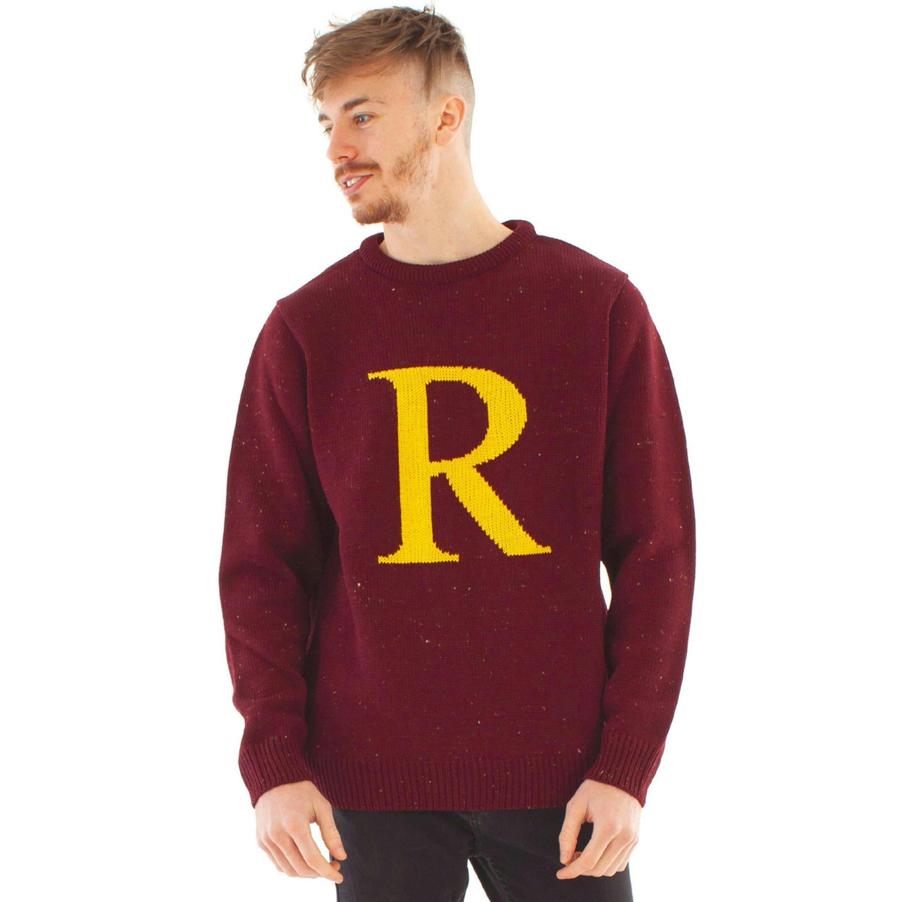 Harry Potter Mens Red Ron Weasley Christmas Jumper by Vanilla Underground , view 1 of 1