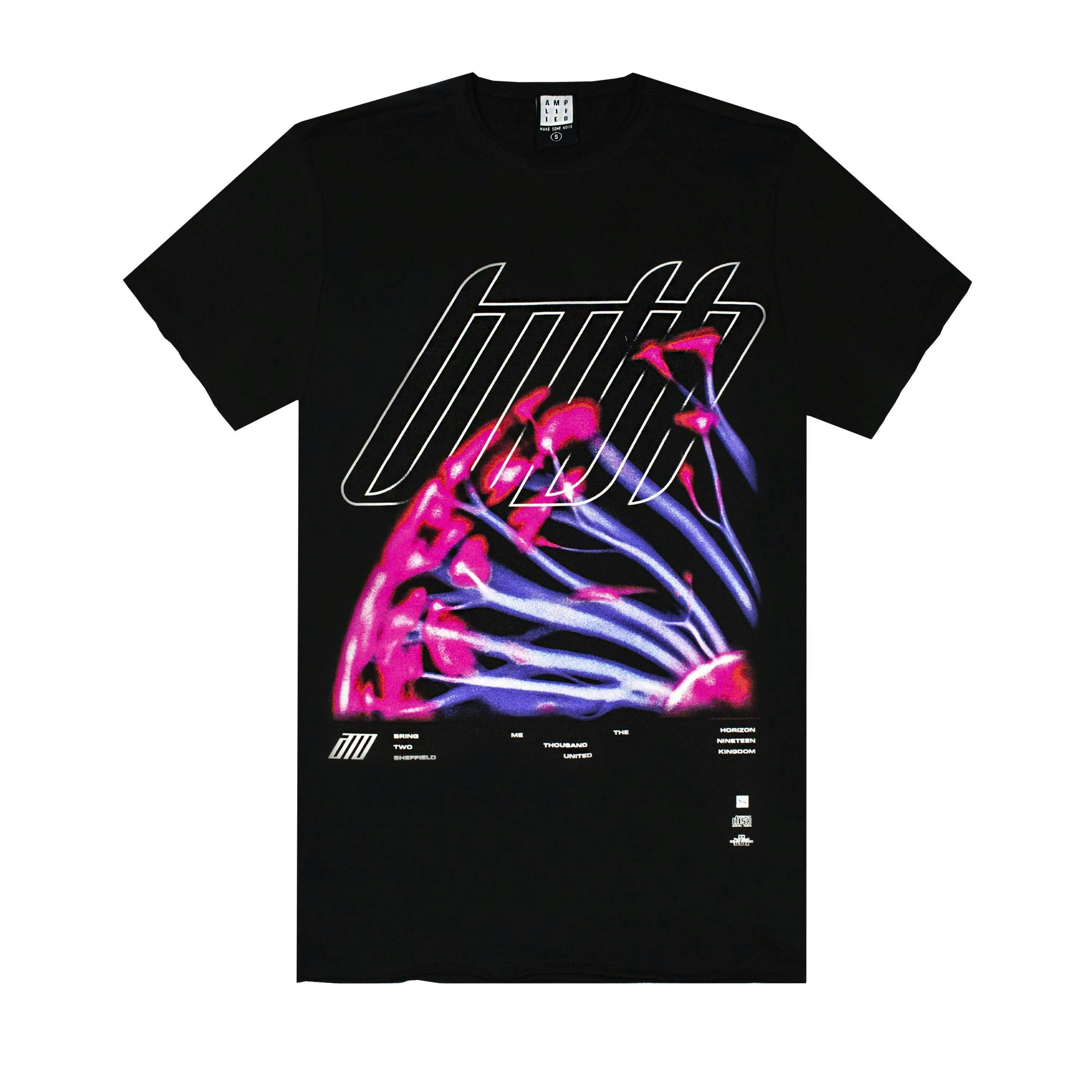 Amplified Clothing Mens Black Bring Me The Horizon Short Sleeved T-Shirt by Vanilla Underground , view 1 of 1
